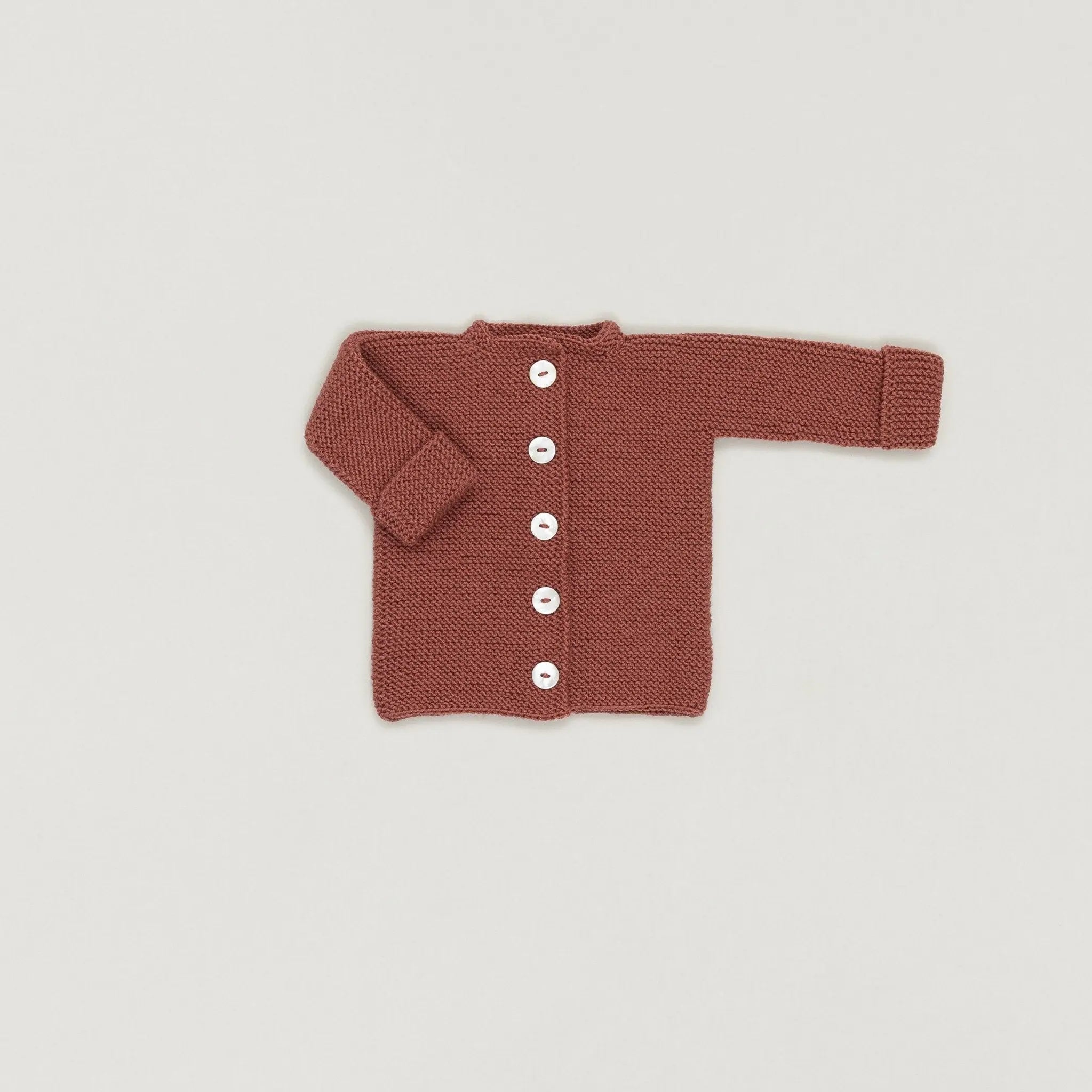 Babybox and Family BabyBox Collection Handmade Strickjacke aus Wolle 0-6m berry-bbh #farbe_0-6m