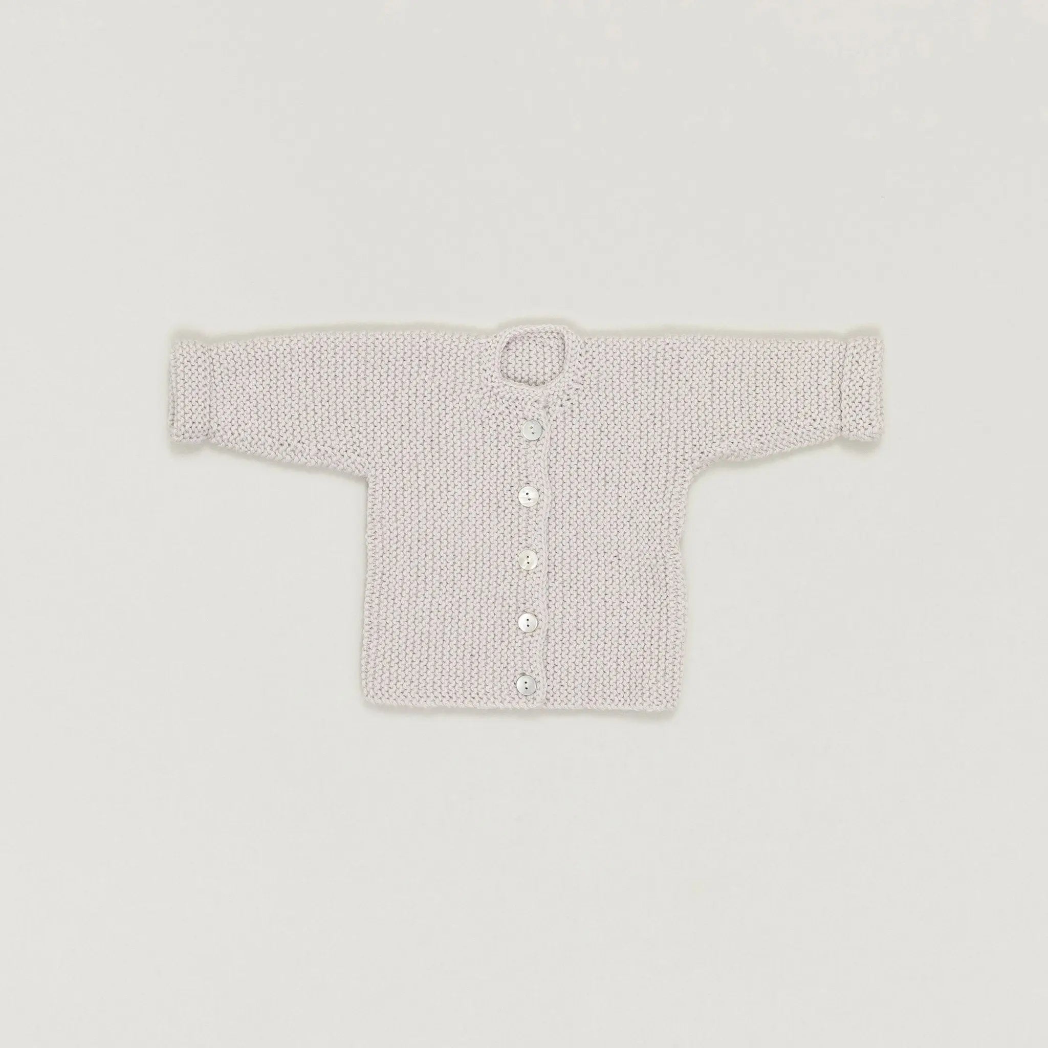 Babybox and Family BabyBox Collection Handmade Strickjacke aus Wolle & Alpaka 6-12 kreide-bb #farbe_6-12