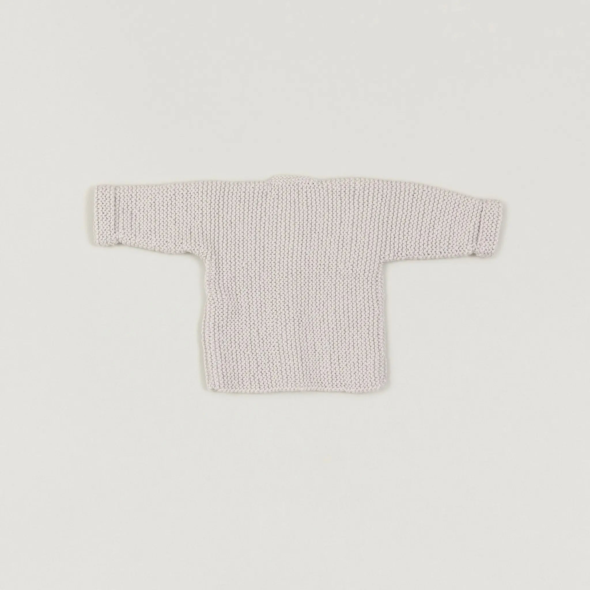 Babybox and Family BabyBox Collection Handmade Strickjacke aus Wolle & Alpaka 6-12 kreide-bb #farbe_6-12 #HIDDEN