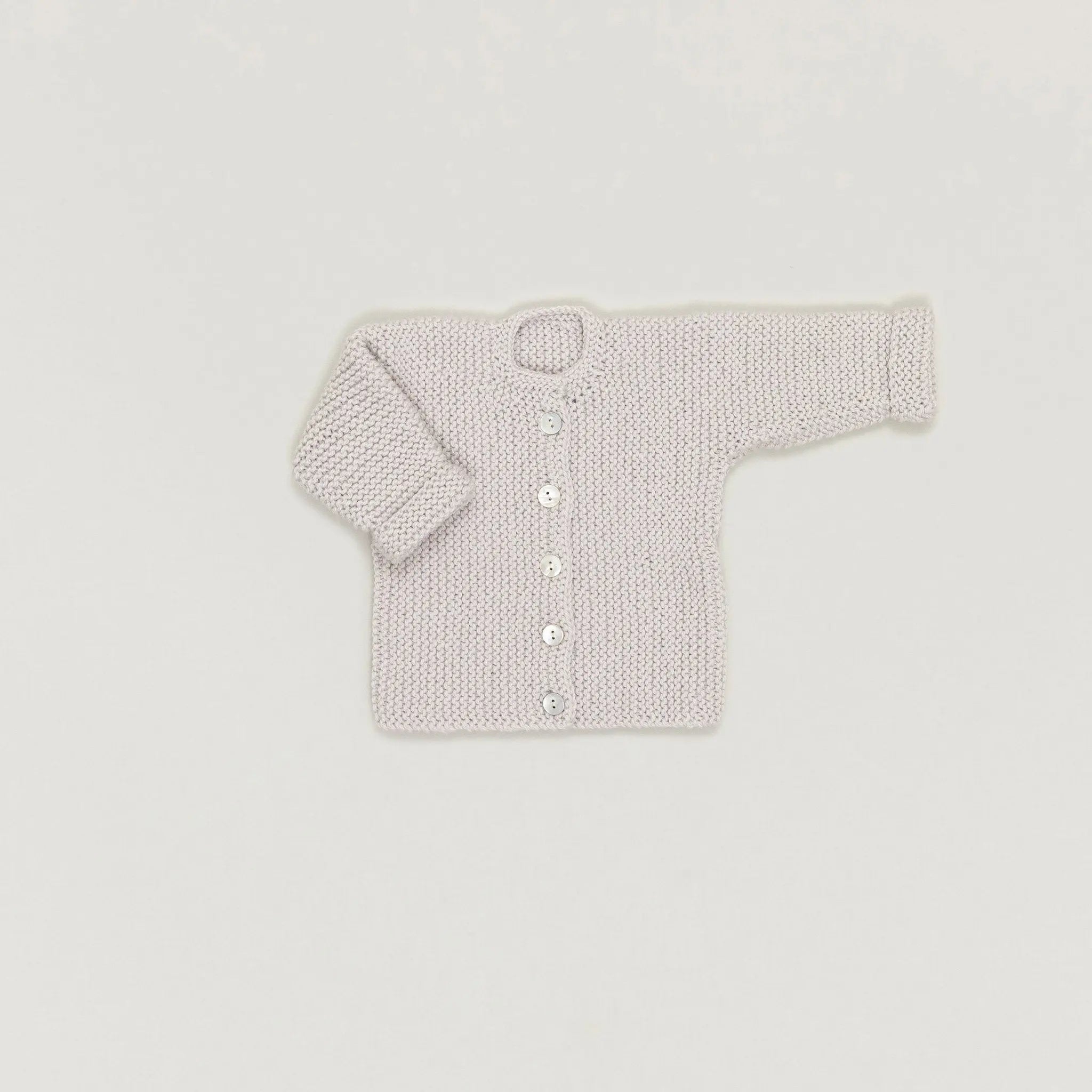 Babybox and Family BabyBox Collection Handmade Strickjacke aus Wolle & Alpaka 6-12 kreide-bb #farbe_6-12 #HIDDEN