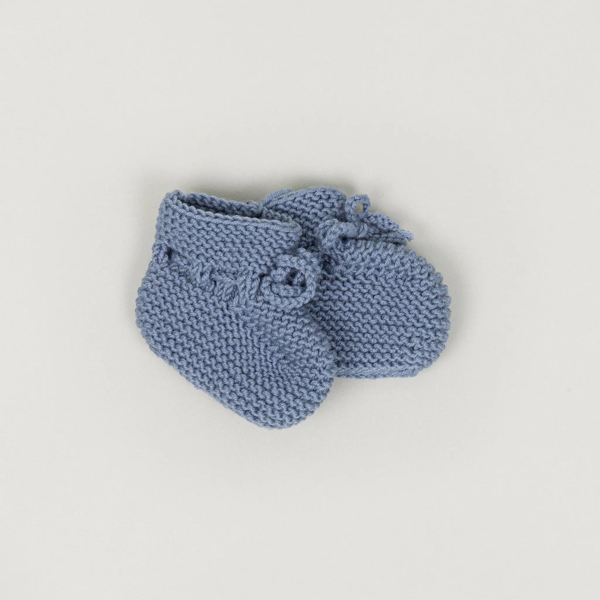Babybox and Family BabyBox Collection Handmade Strickschuhe aus Wolle - Auslauffarben 56/62 blaugrau #farbe_56/62 #HIDDEN