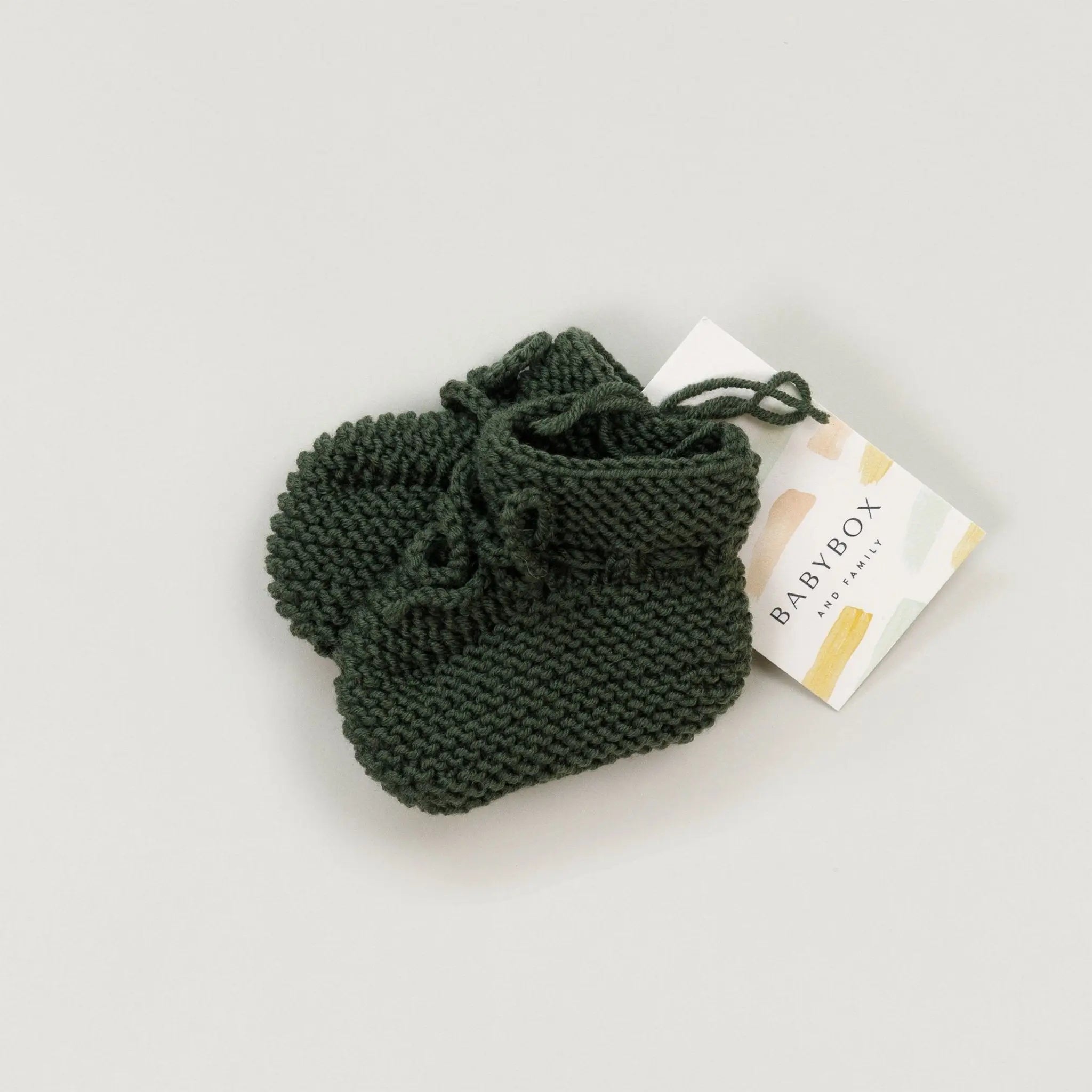 Babybox and Family BabyBox Collection Handmade Strickschuhe aus Wolle - Auslauffarben 56/62 olive-bbch #farbe_56/62 #HIDDEN