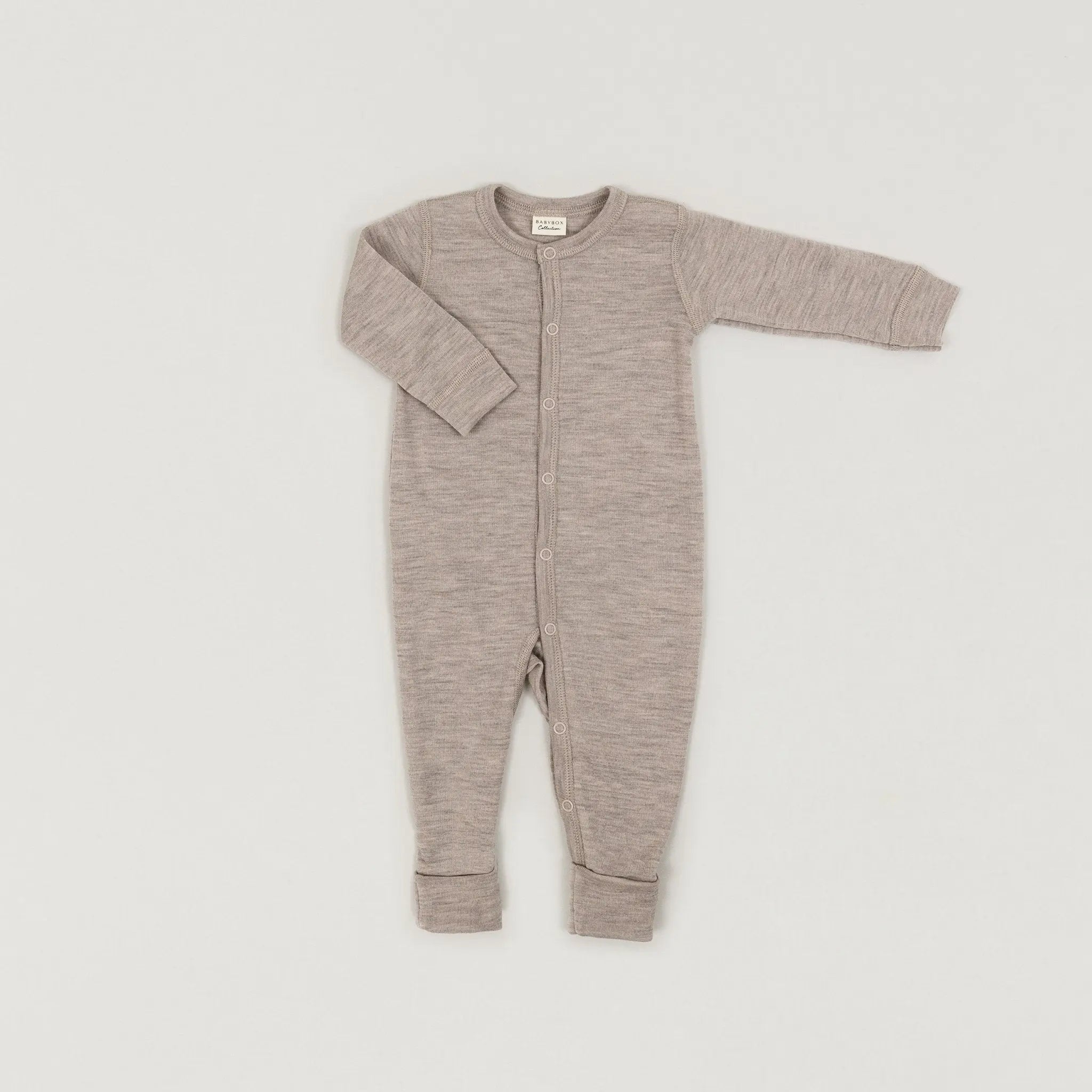 Babybox and Family BabyBox Collection Pyjama aus Wolle & Seide dune-melange-bbcws 50 #farbe_dune-melange-bbcws