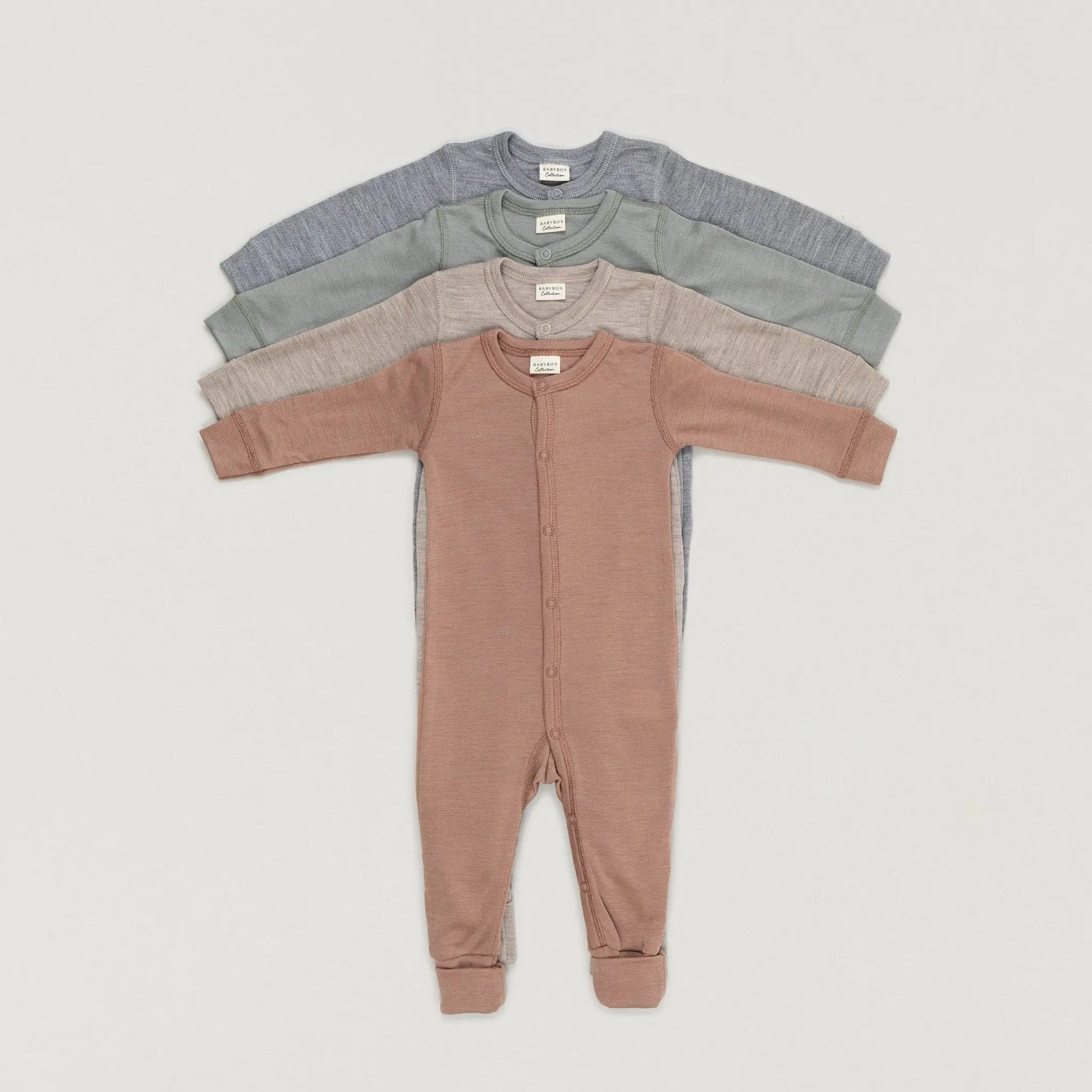 Babybox and Family BabyBox Collection Pyjama aus Wolle & Seide light-grey-melange-bbcws 50 #farbe_light-grey-melange-bbcws #HIDDEN