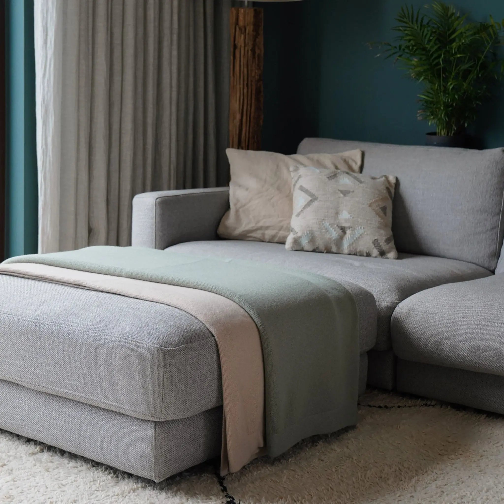 Babybox and Family BabyBox Collection Wochenbettdecke aus Yak & Kaschmir rauchblau-rbbc #farbe_