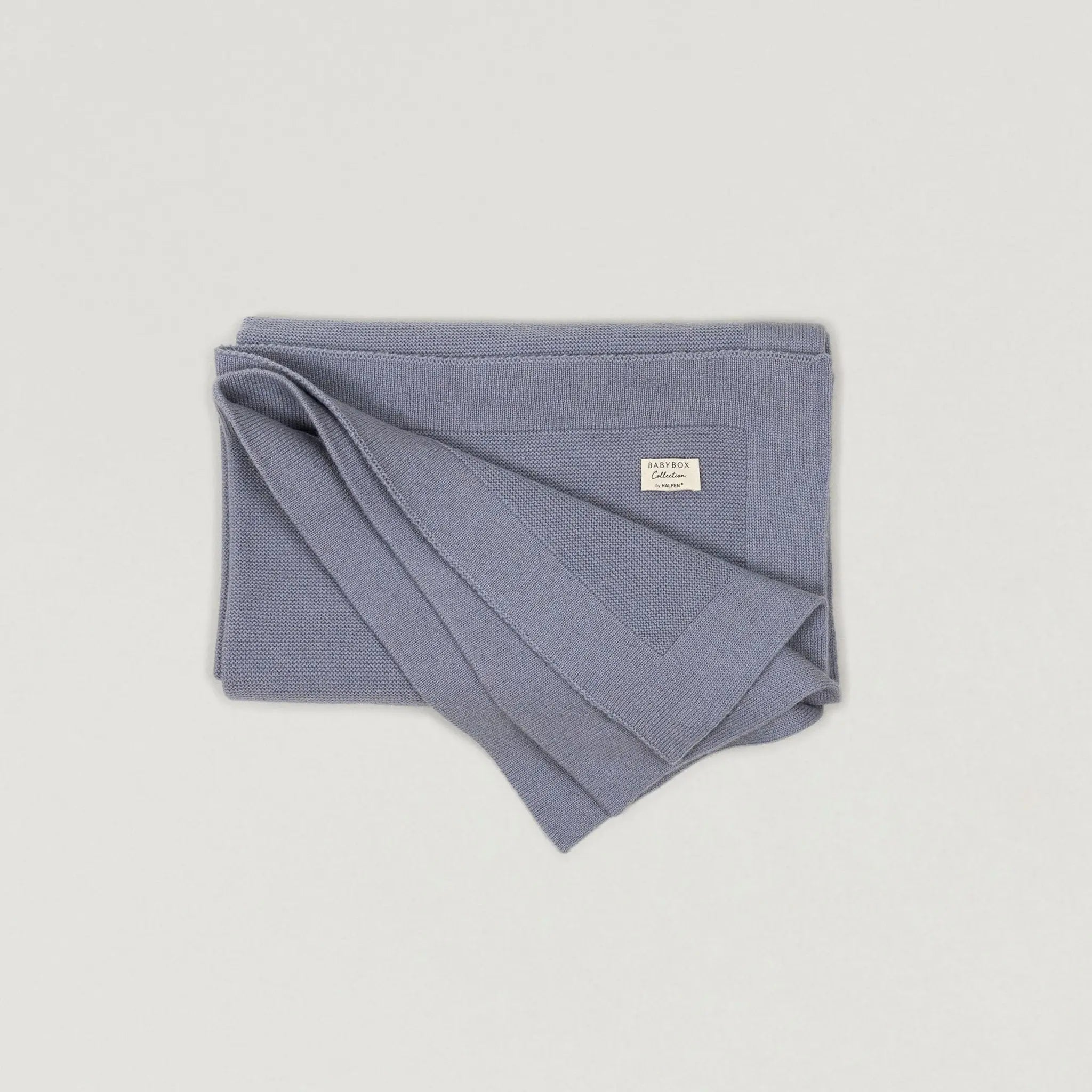 Babybox and Family BabyBox Collection Wochenbettdecke aus Yak & Kaschmir rauchblau-rbbc #farbe_