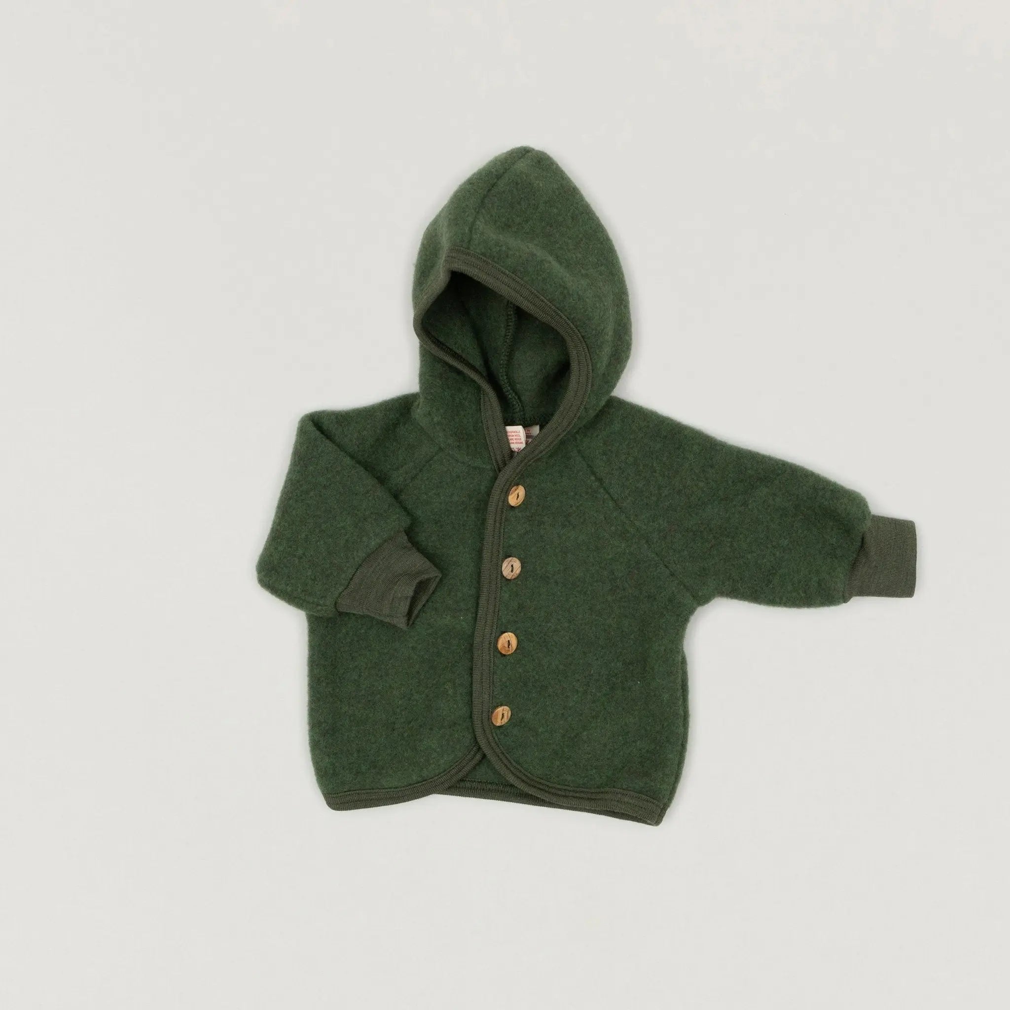 #HIDDEN Babybox and Family Engel Kapuzenjacke aus Wollfleece schilf-melange-e 50/56 #farbe_schilf-melange-e #HIDDEN