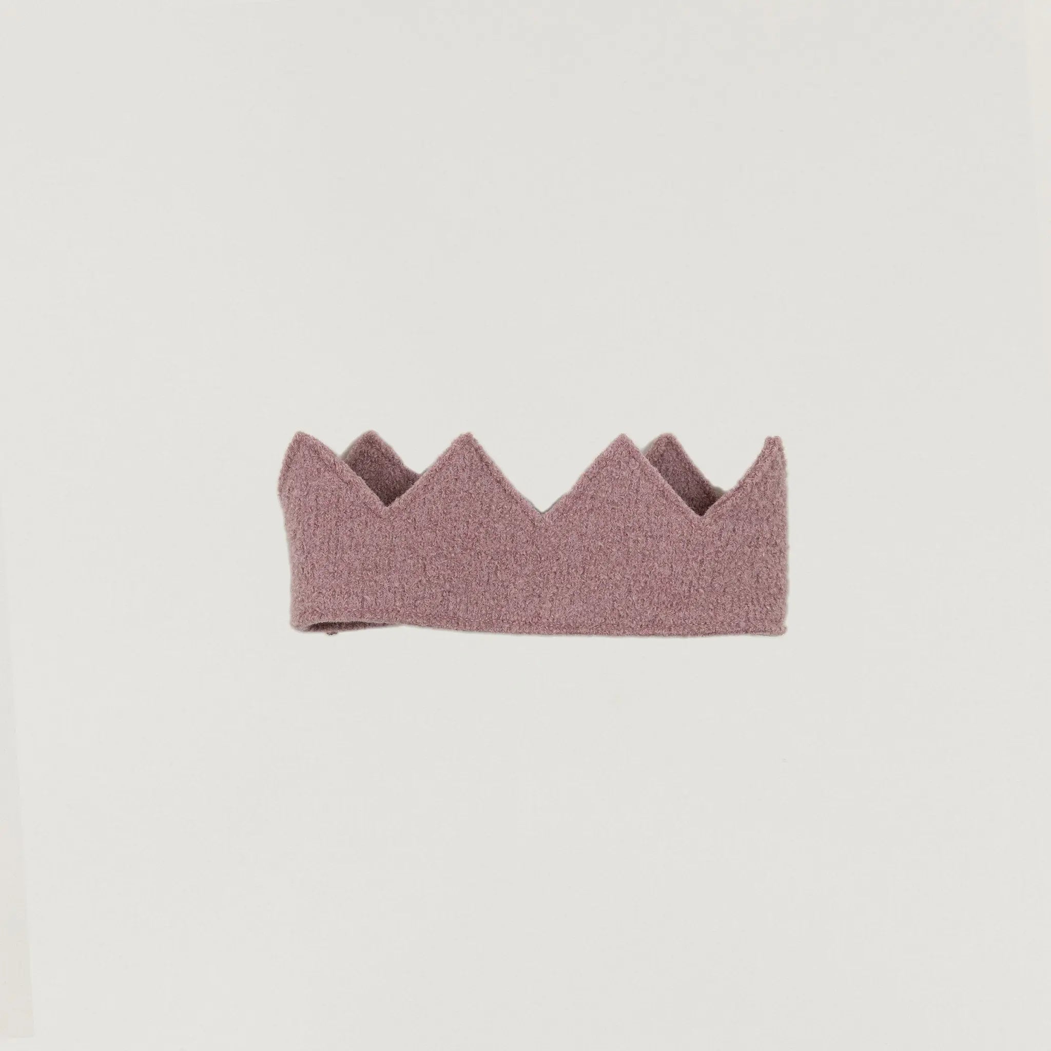 Babybox and Family Halfen Krone aus Wollwalk mauve-h #farbe_