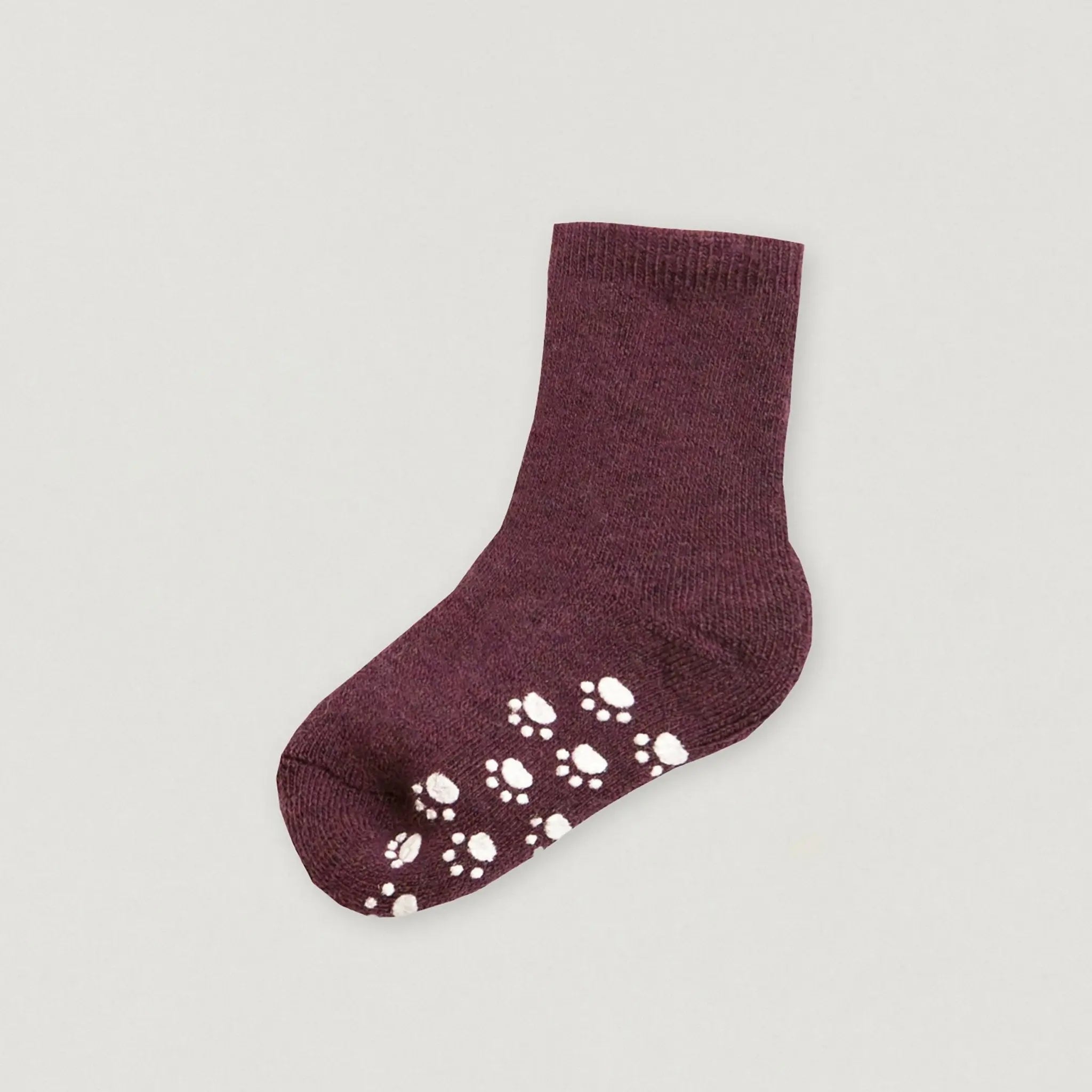 Babybox and Family Joha Anti-Rutsch Socken aus Wolle aubergine 19-22 #farbe_aubergine