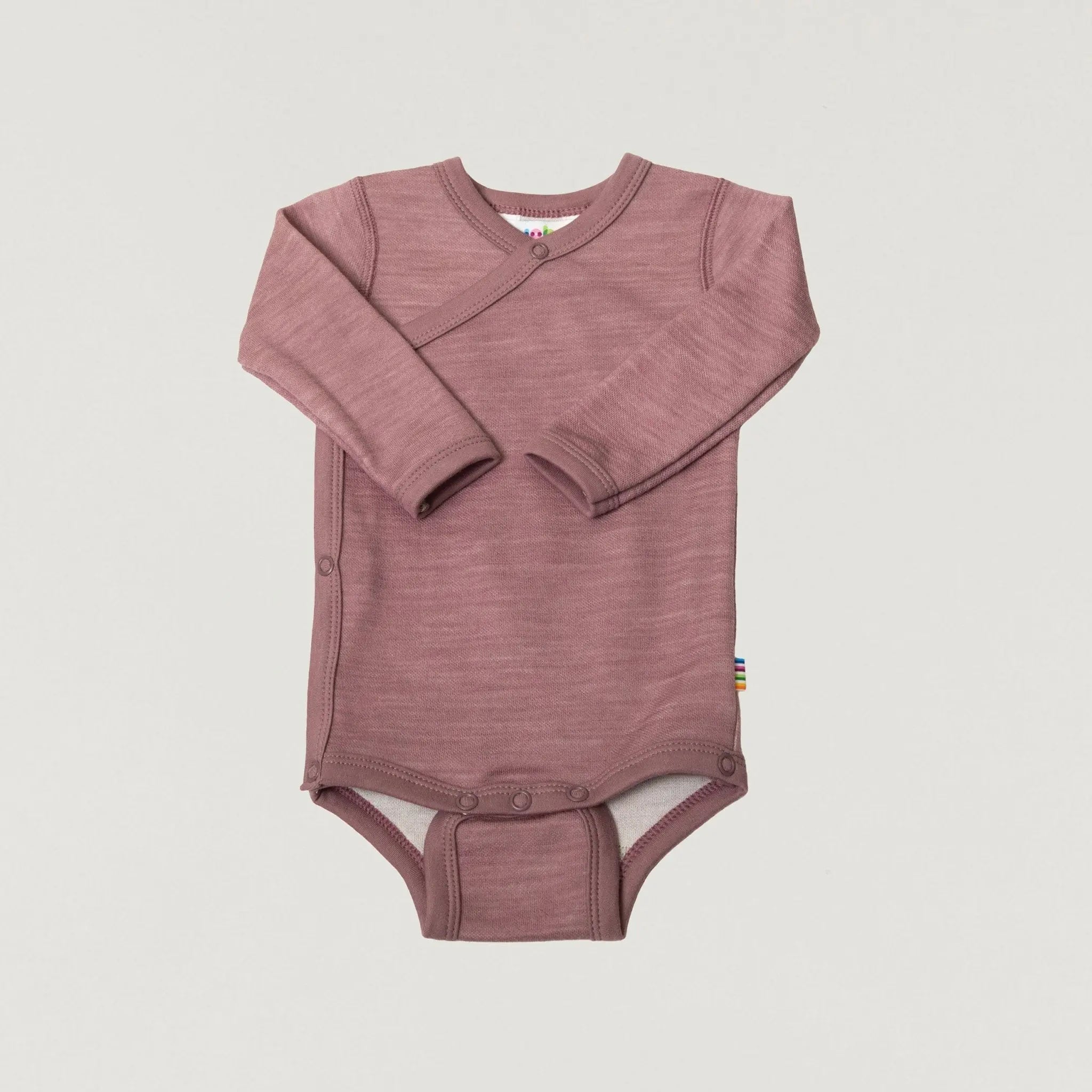 Babybox and Family Joha Wickelbody auf Basis von Wolle & Bambus 40 pflaume-melange-jh #farbe_40