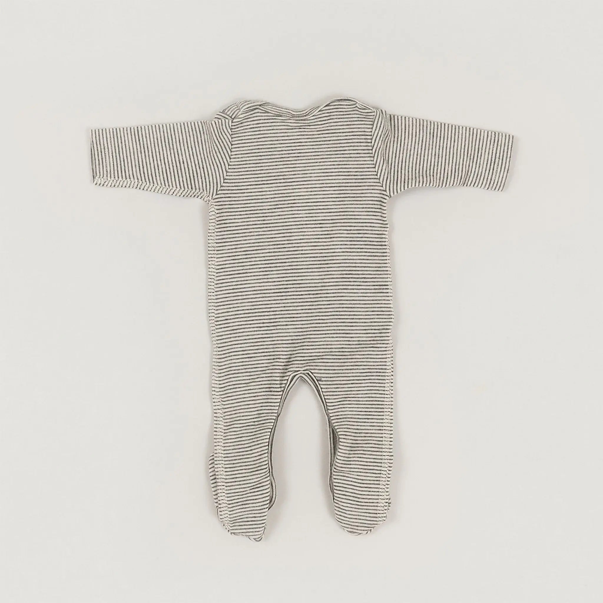 Babybox and Family Lilano Strampler aus Wolle & Seide grau-natur-l 50 #farbe_grau-natur-l