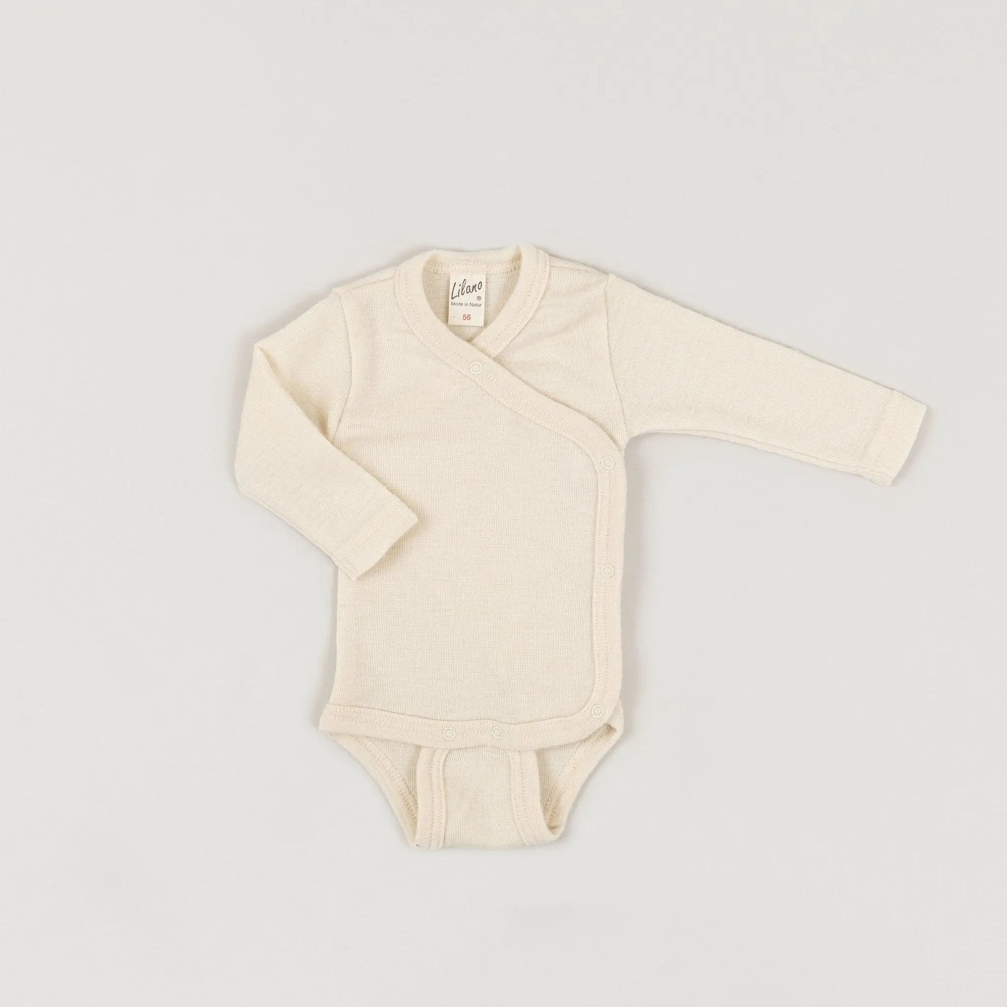Babybox and Family Lilano Wickelbody aus Wolle & Seide natur 50 #farbe_natur