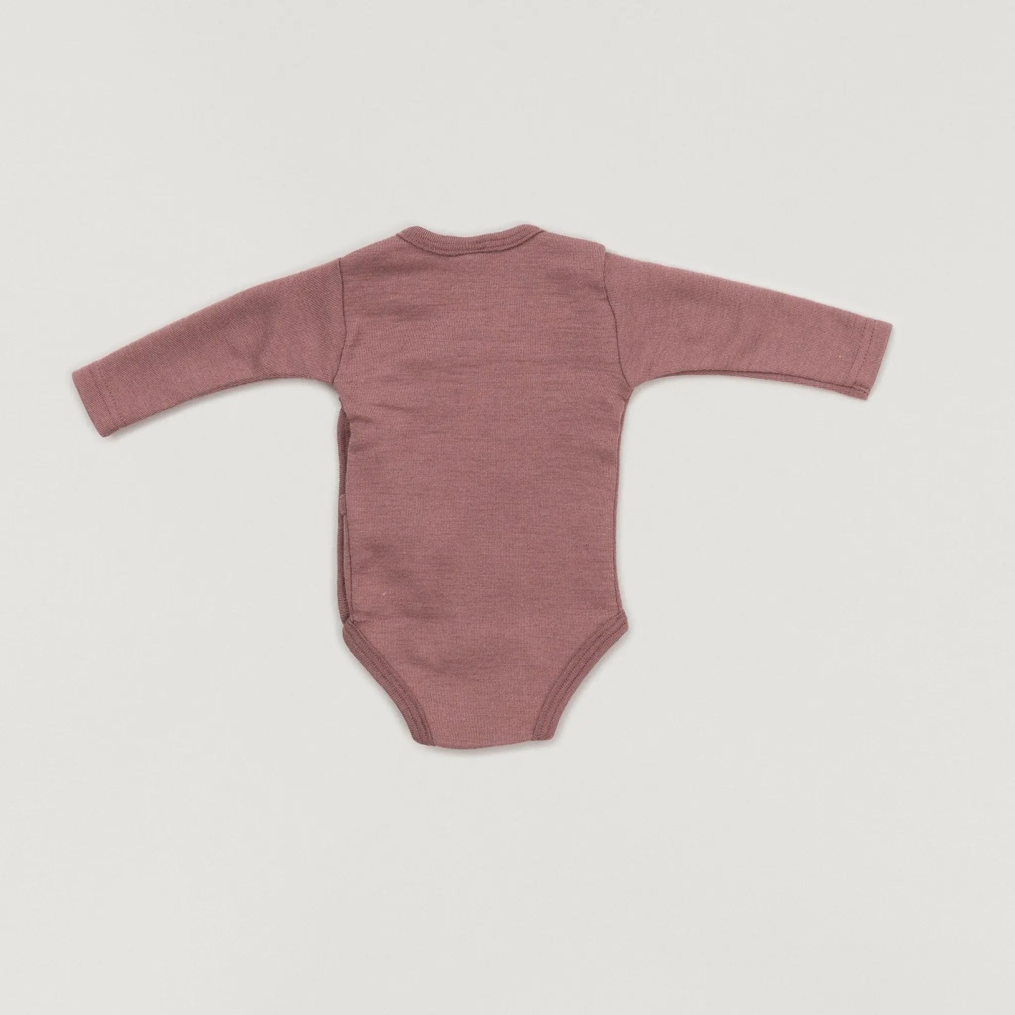 Babybox and Family Lilano Wickelbody aus Wolle & Seide mauve 50 #farbe_mauve