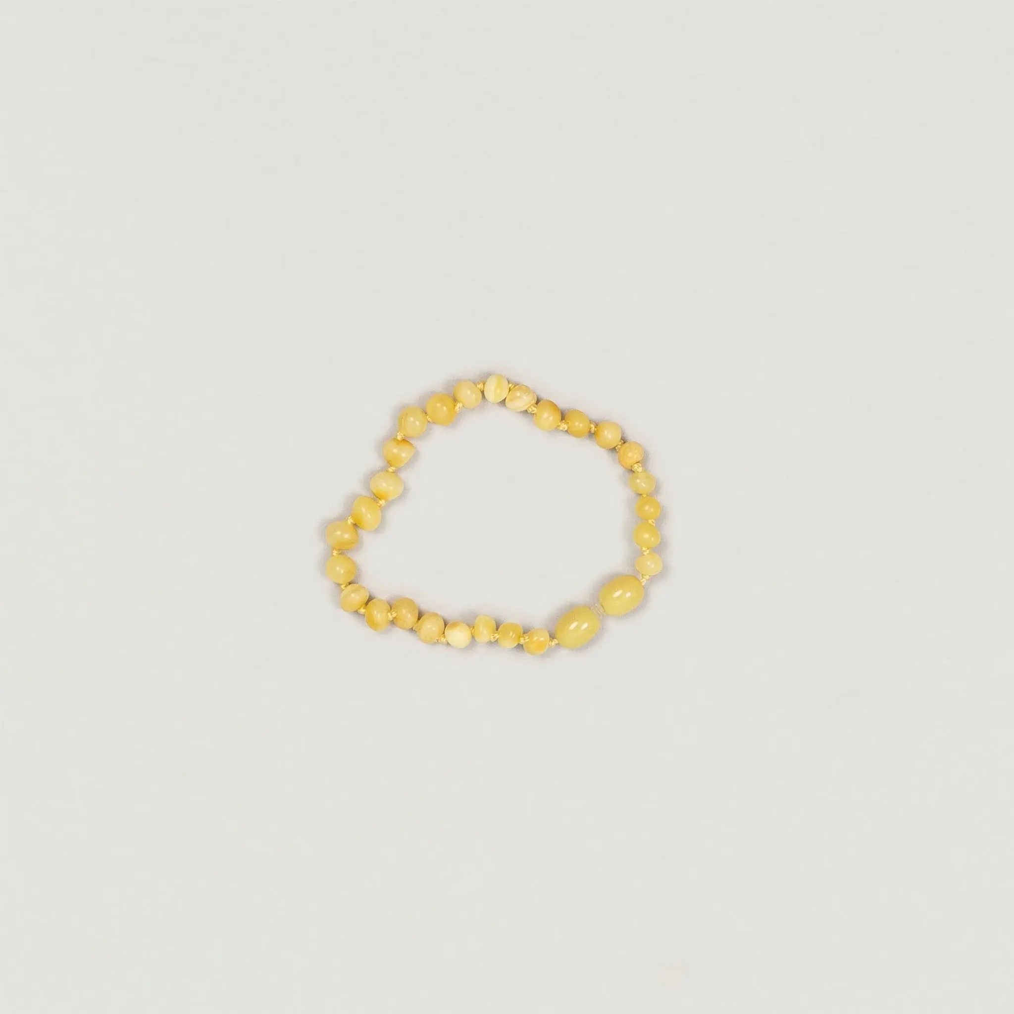Babybox and Family Milker Bensteinarmband für Baby & Toddler yellow-m 14cm #farbe_yellow-m