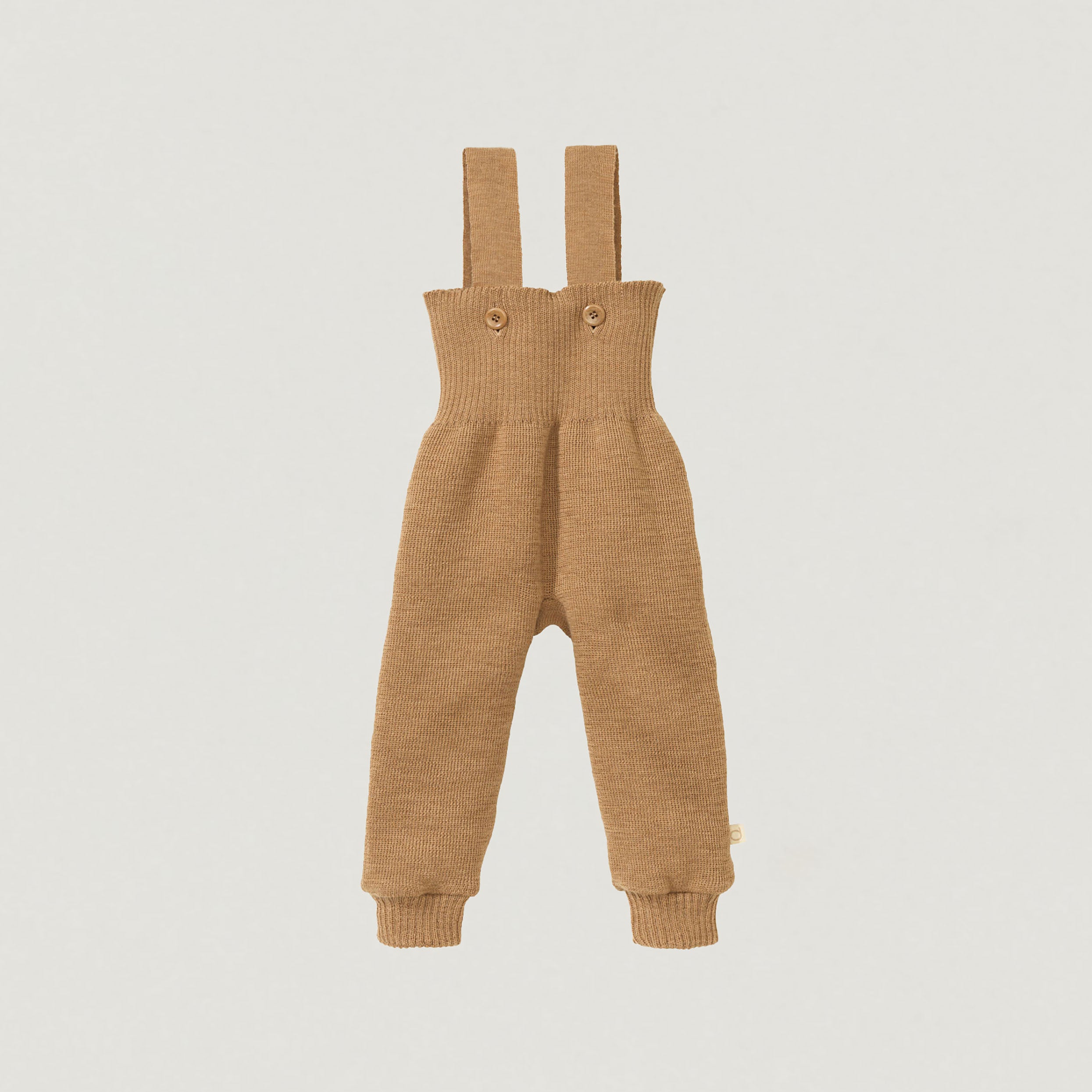 Knitted bib shorts made from 100% organic virgin wool by Disana