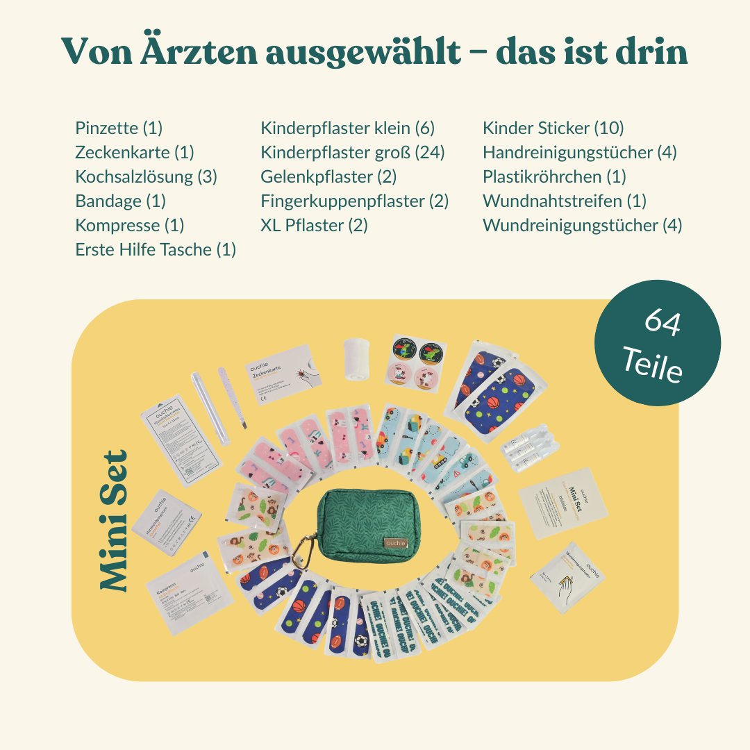 Mini First Aid Kit – Compact emergency kit for families on the go