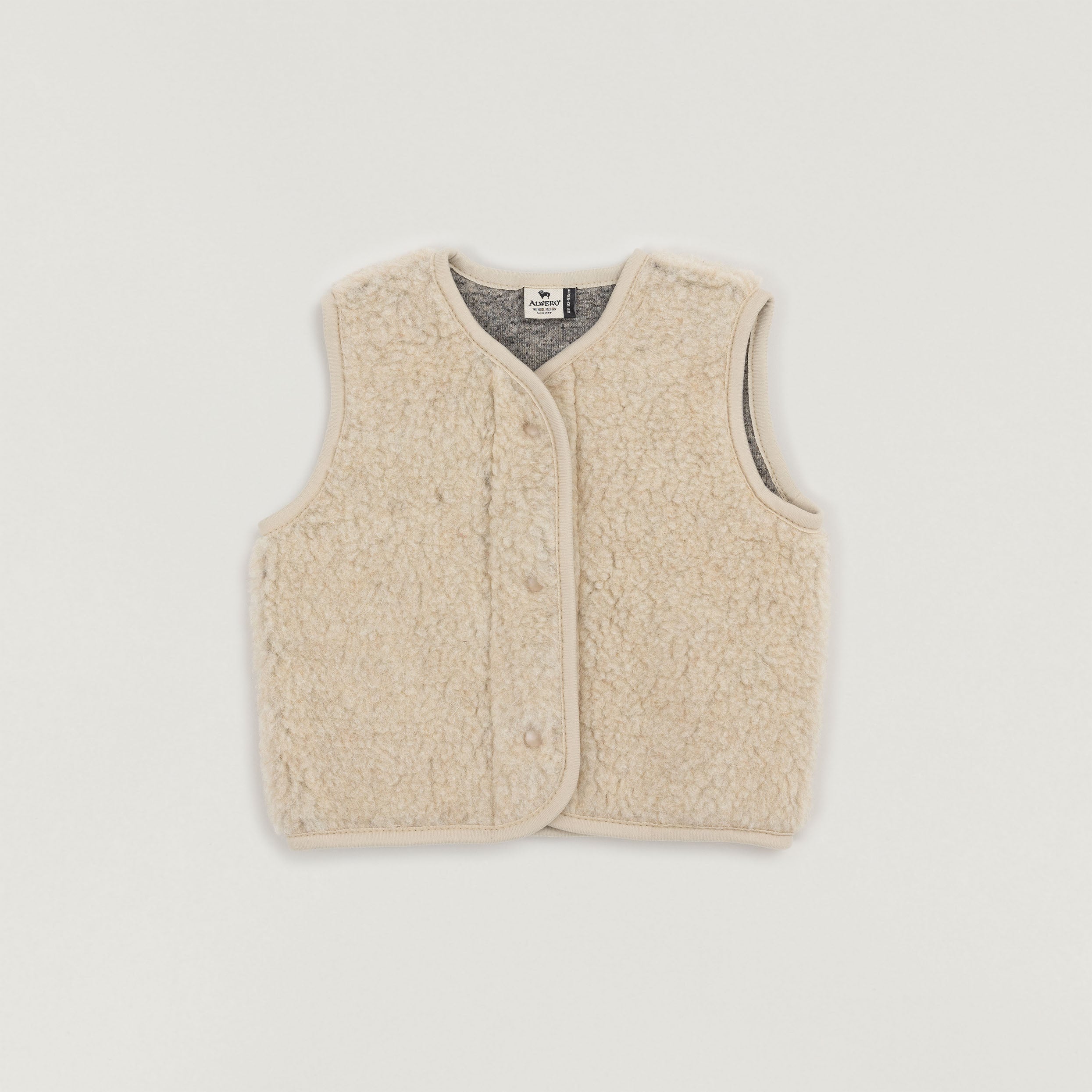 Alwero Weste Wolle Sand Brown