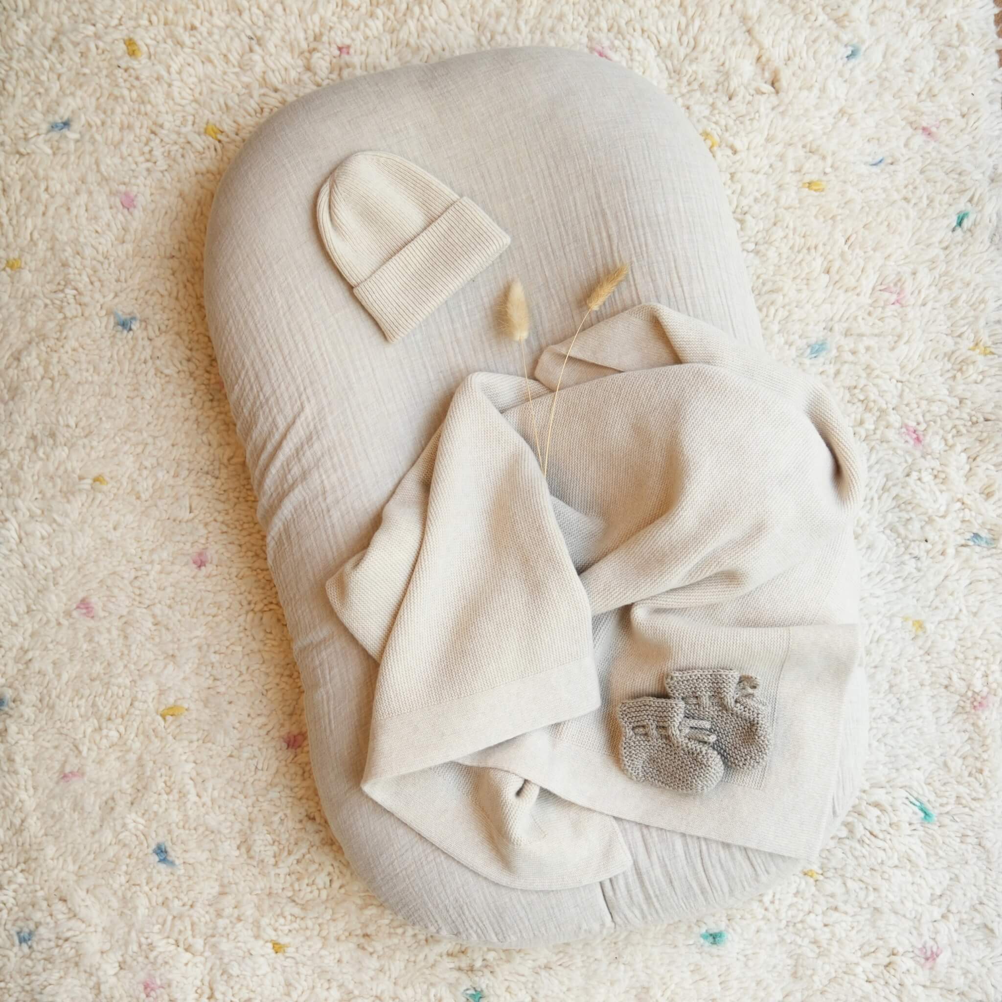 Babydecke aus Wolle & Kaschmir