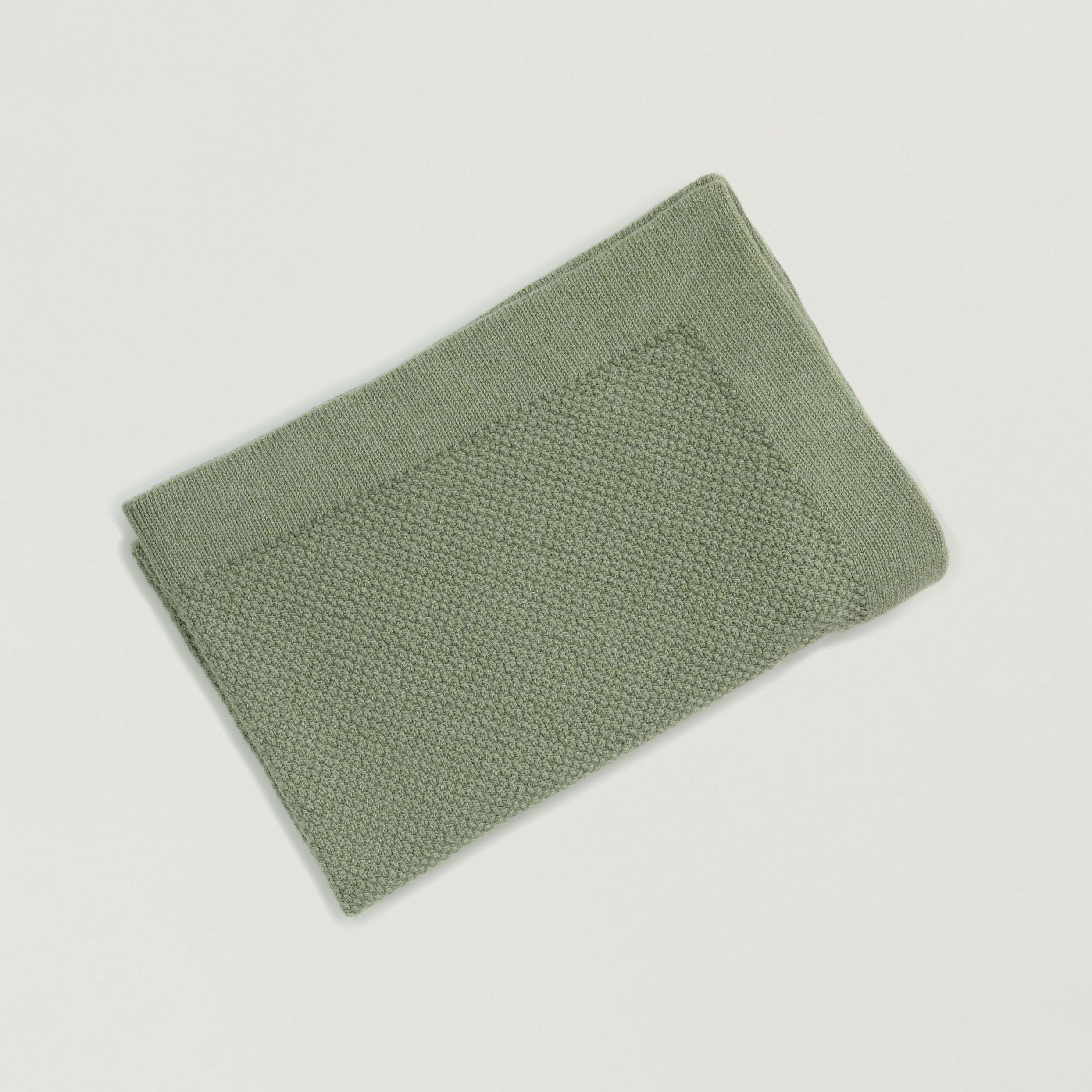 Baby Decke Struktur dusty green Babybox Collection