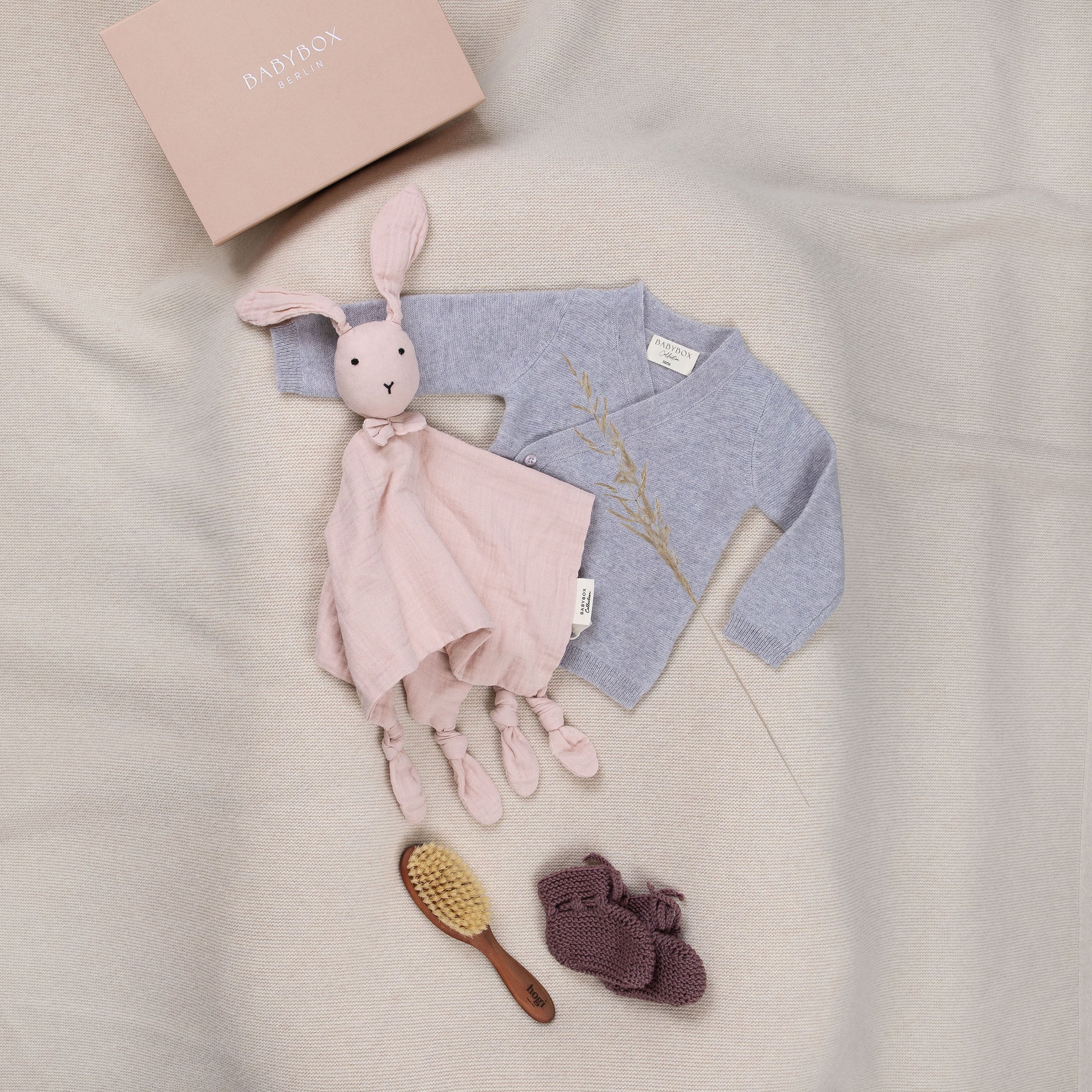 Cuddle Friends – Babybox in Grey & Powder Rose