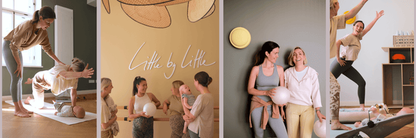 Mehrere Fotoserie von Little by Little Yoga für Mamas