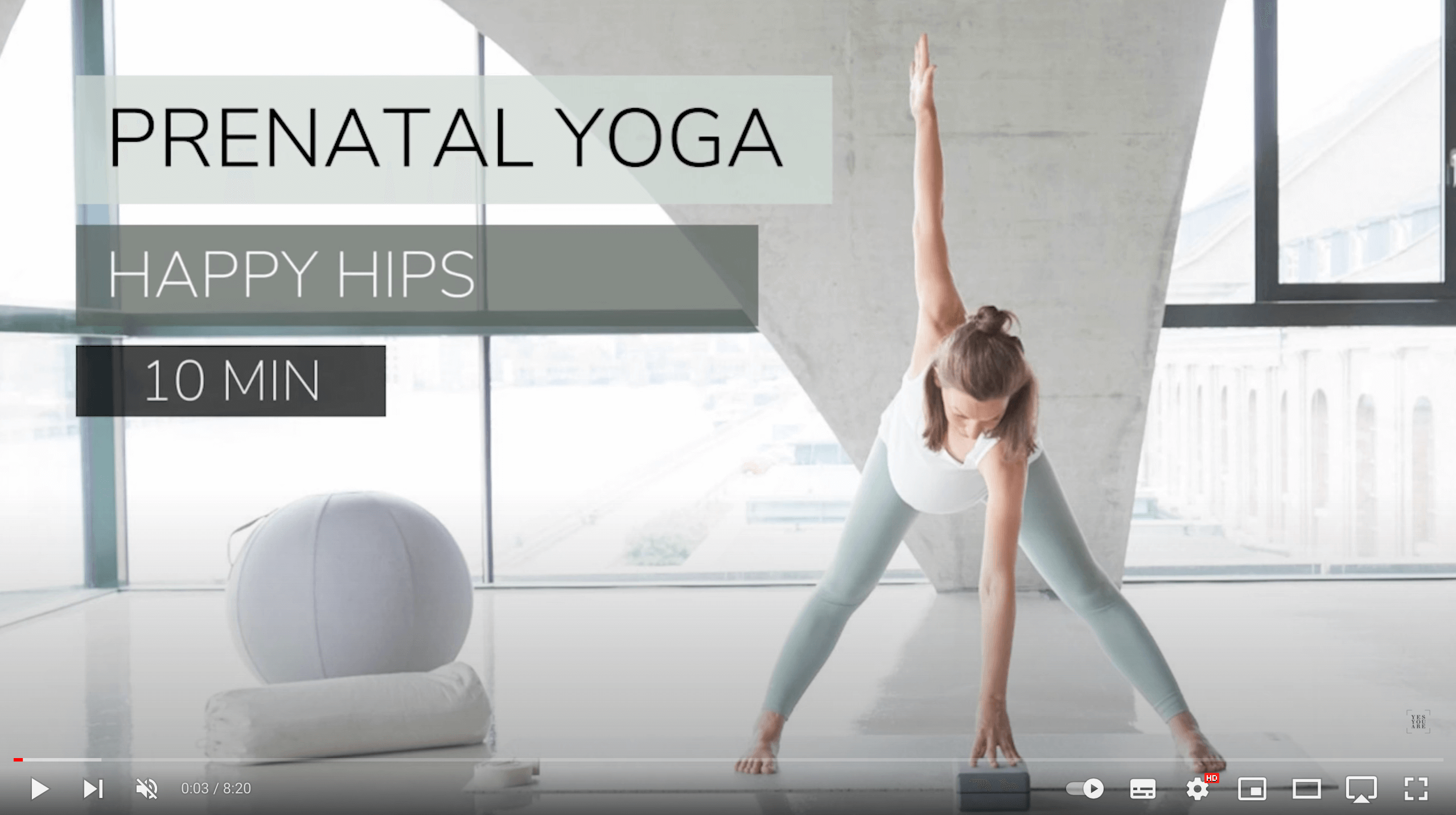 Screenshot Online Video Kurs Prenatal Yoga mit Sabine Gallei