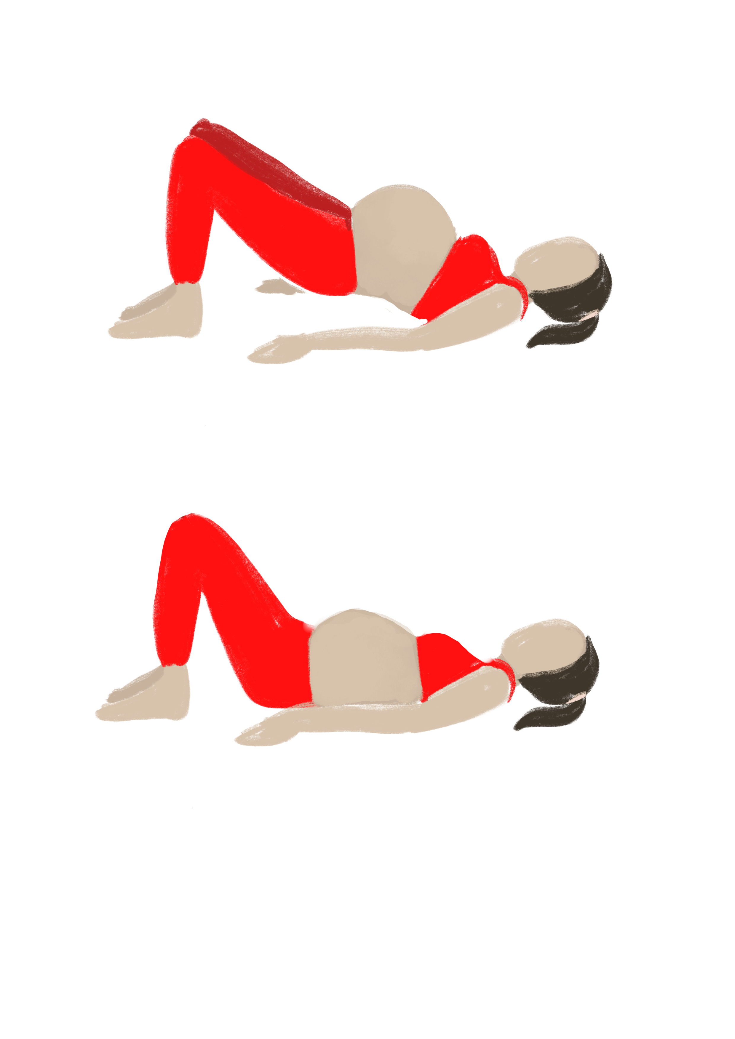 Abbildung Yoga Position Schulterbruecke