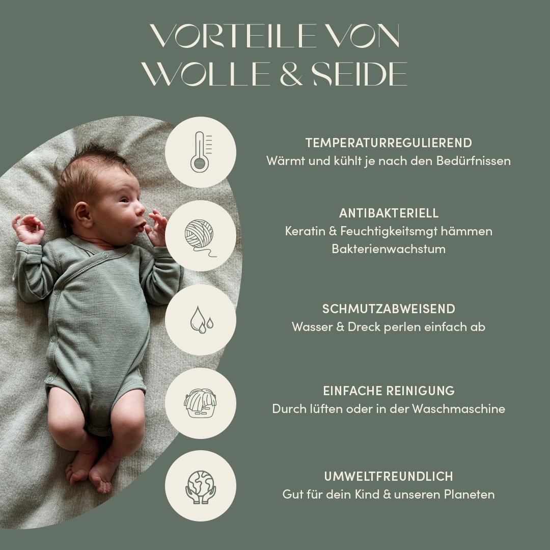 Dreieckstuch aus Wolle & Seide