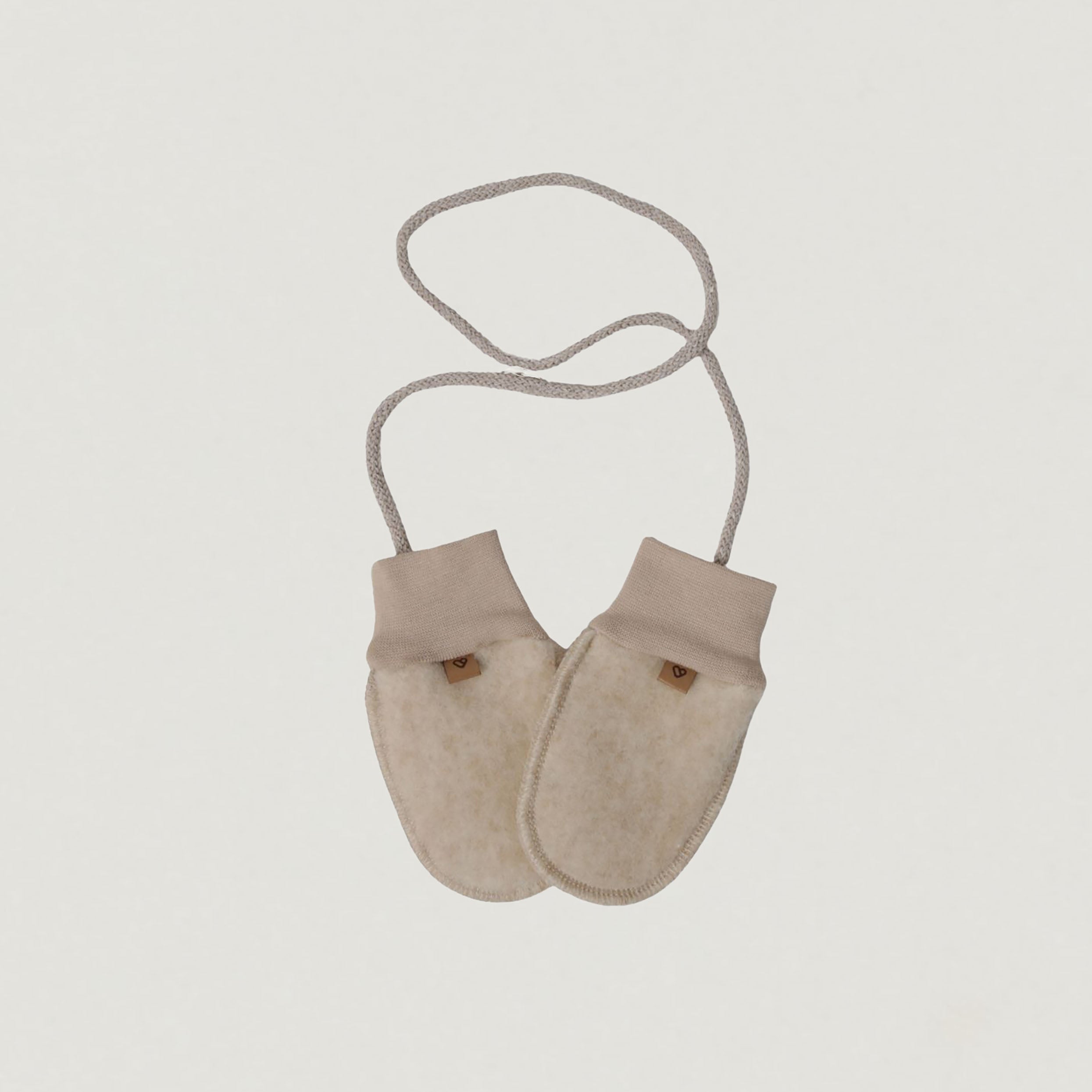 Produktfoto Handschuhe mit Band aus Wolle Zaffiro in beige