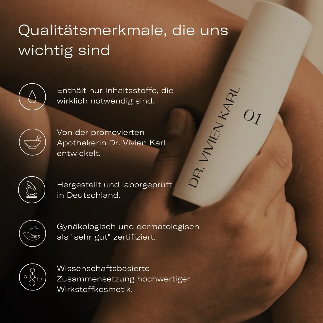 Natürliche Intimcreme Qulitätsmerkmale