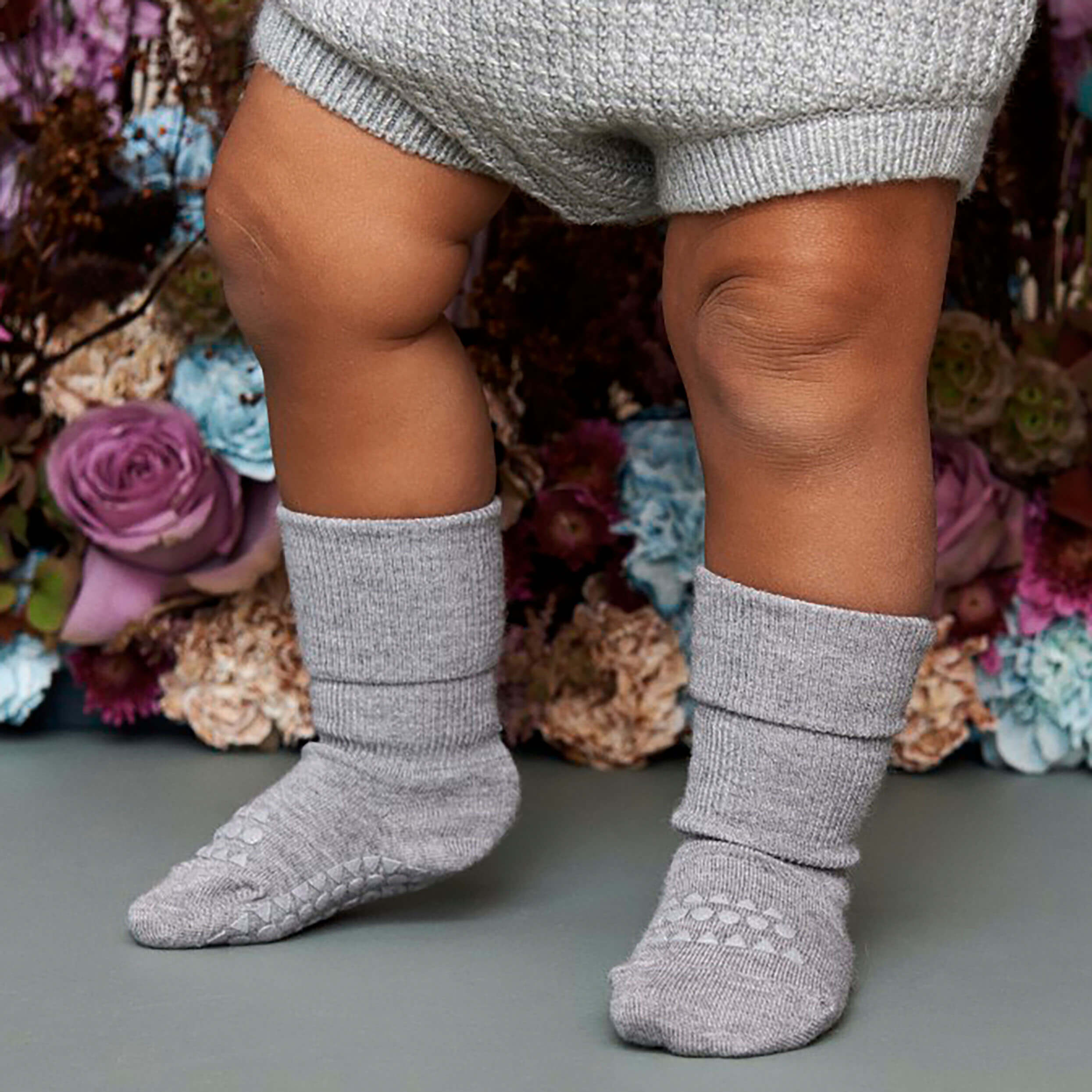 Produktfoto Anti-Rutsch-Socken aus Wolle von Go Baby Go in Sand