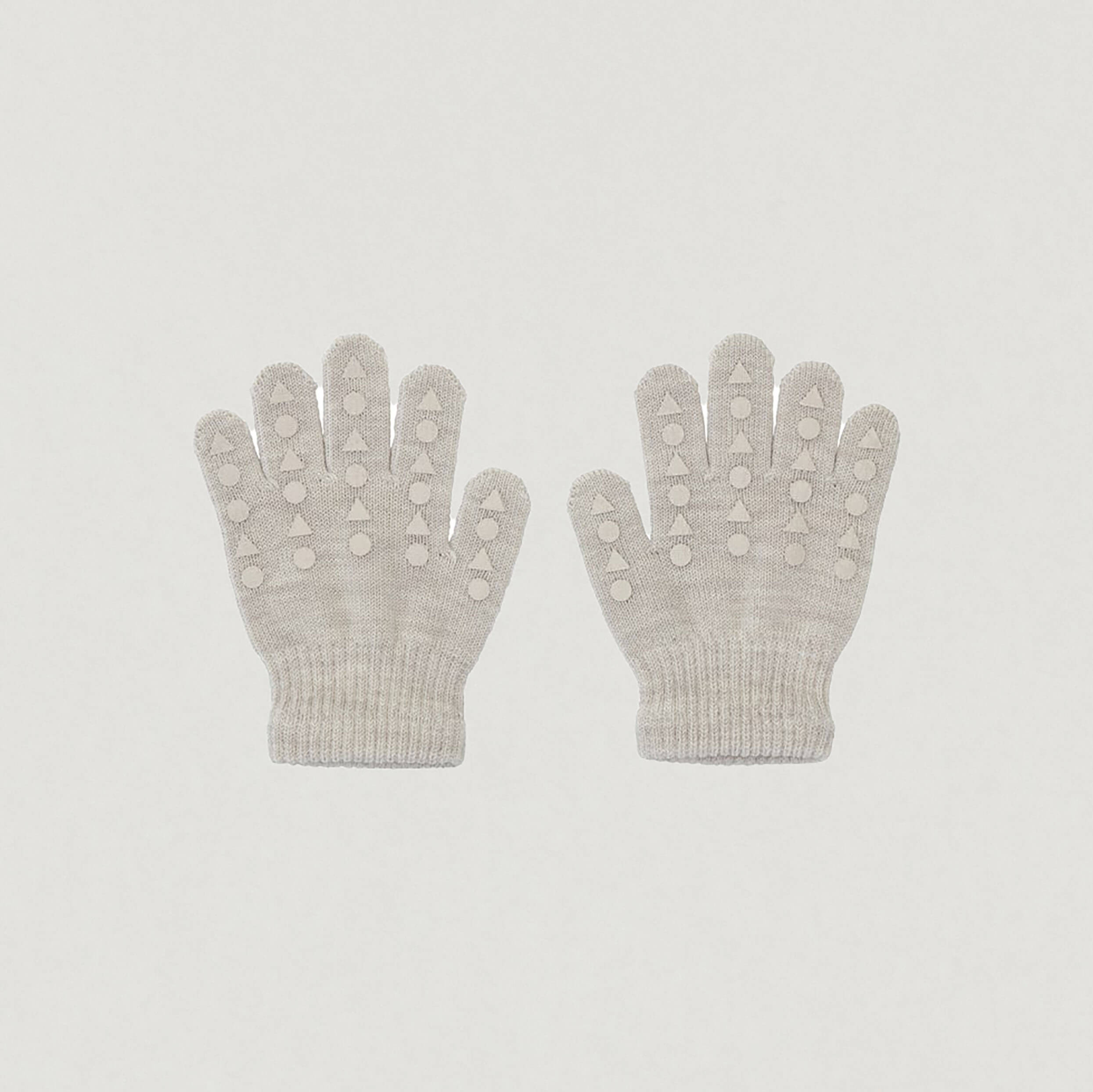 Produktfoto Anti-Rutsch-Fingerhandschuhe aus Wolle von Go Baby Go in Sand