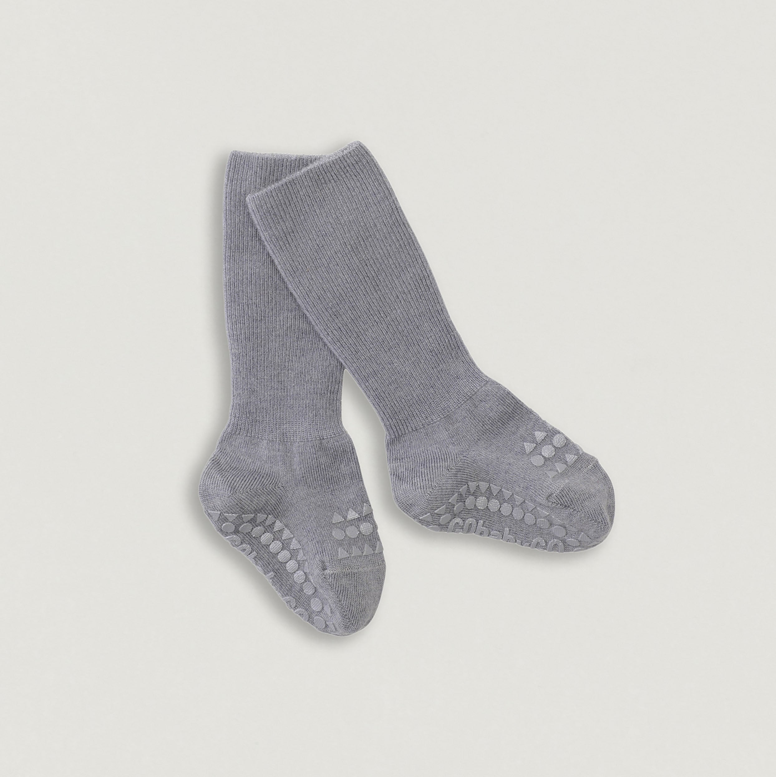 Anti-Rutsch Socken aus Wolle von Go Baby Go in grey melange