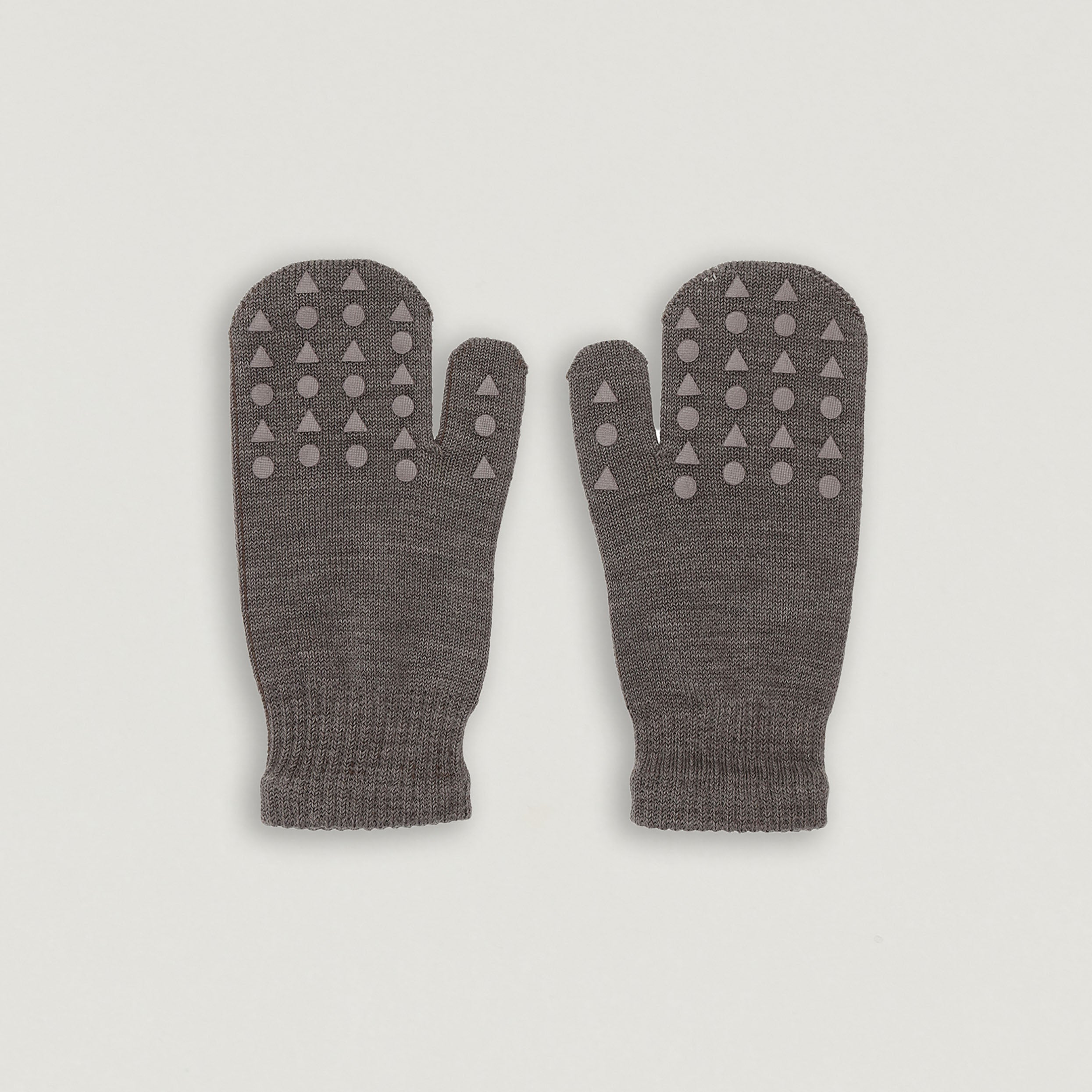 Handschuhe aus Wolle von Go Baby Go in brown melange