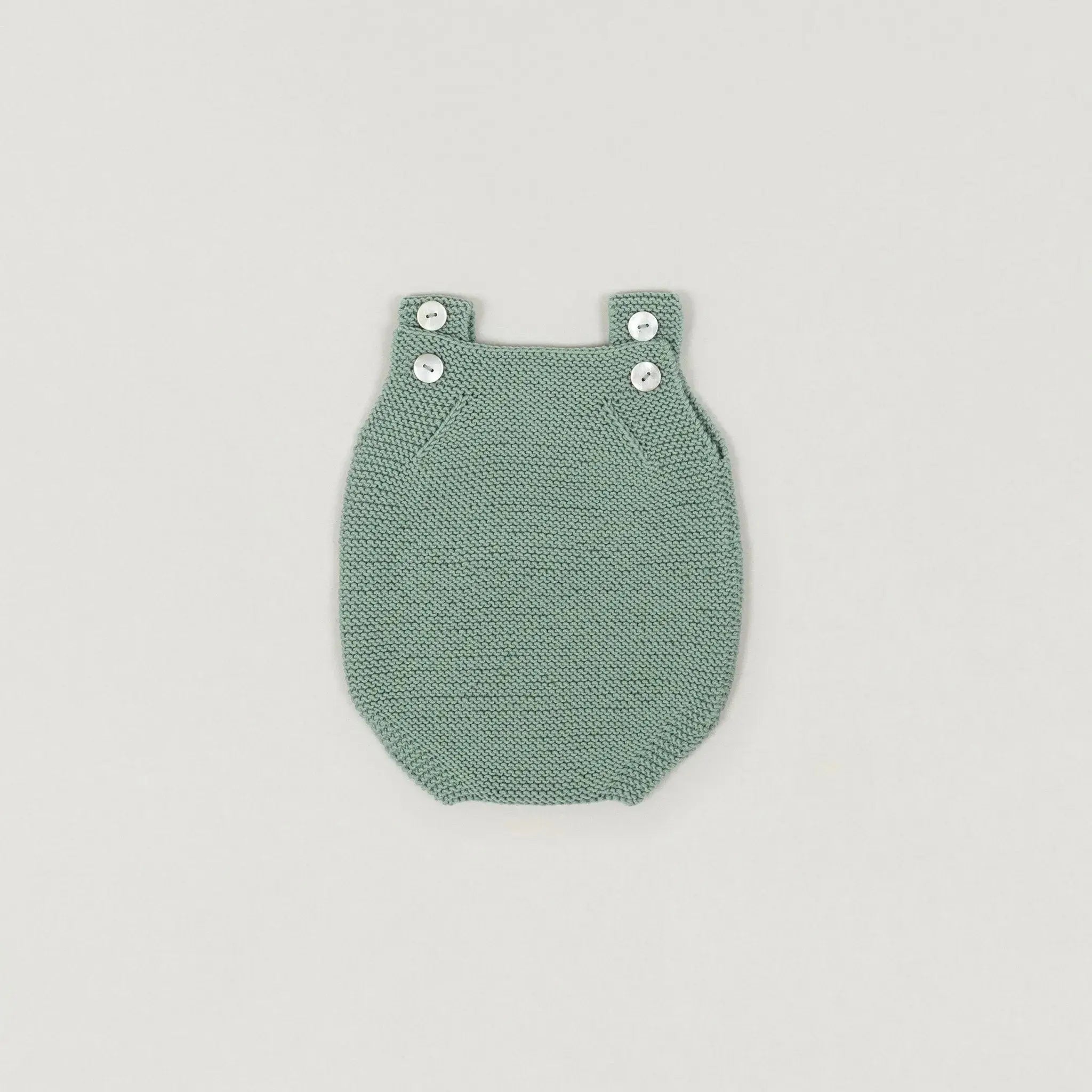 Handgestrickter Romper aus Wolle in Auslauffarben BabyBox Collection Handmade