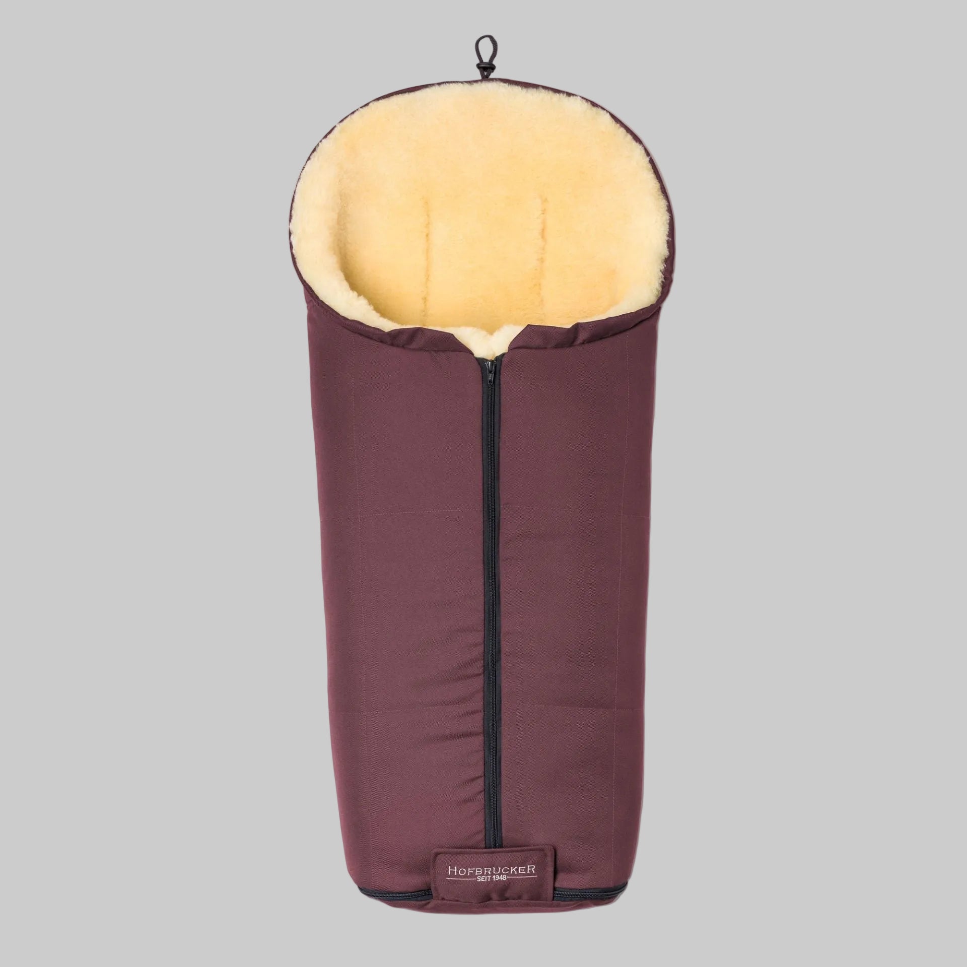 Hofbrucker Lammfell Fusssack Iglu Bordeaux