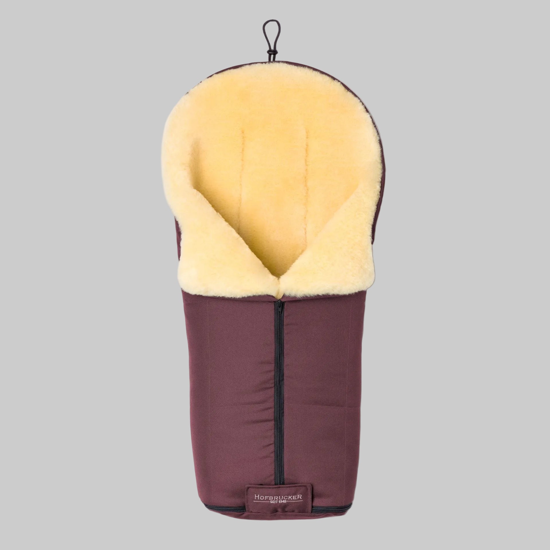 Hofbrucker Lammfell Fusssack Iglu Bordeaux