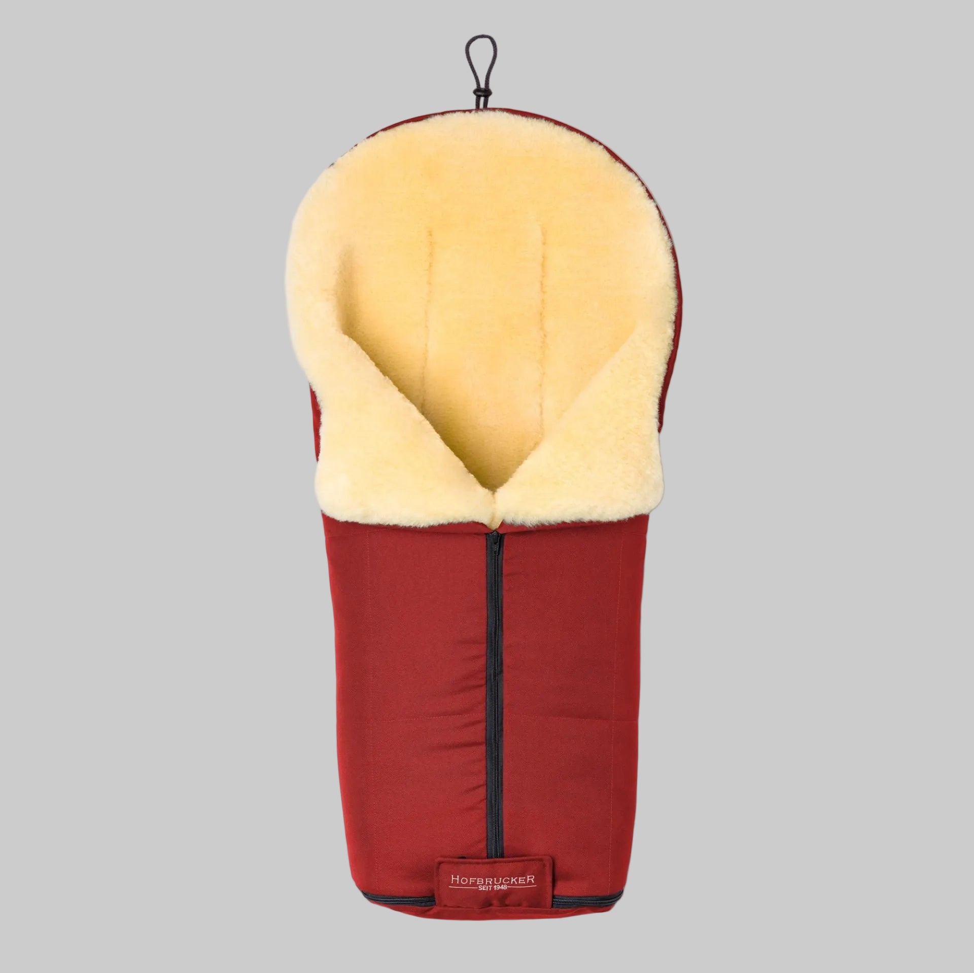 Hofbrucker Lammfell Fusssack Iglu rot