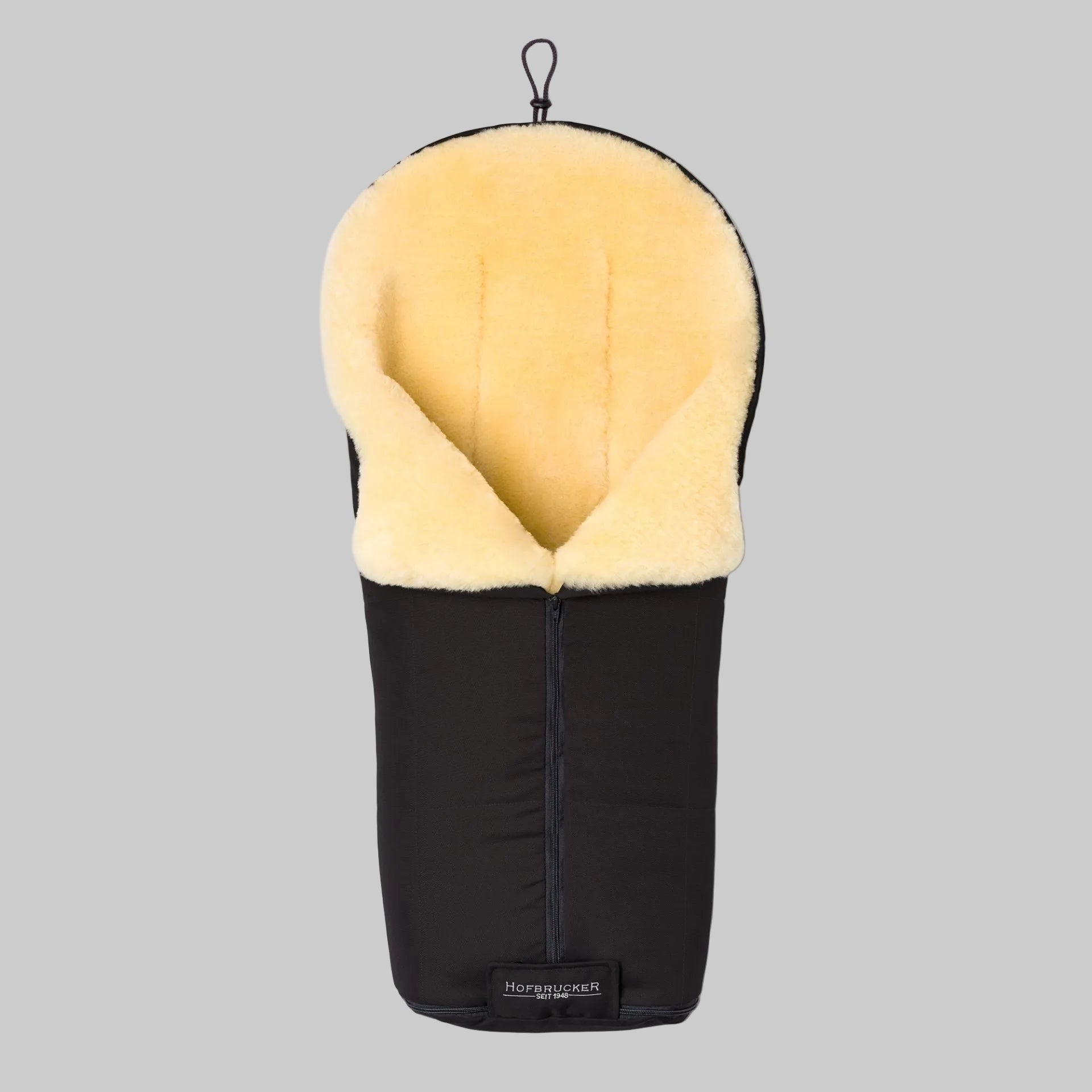 Hofbrucker Lammfell Fusssack Iglu schwarz