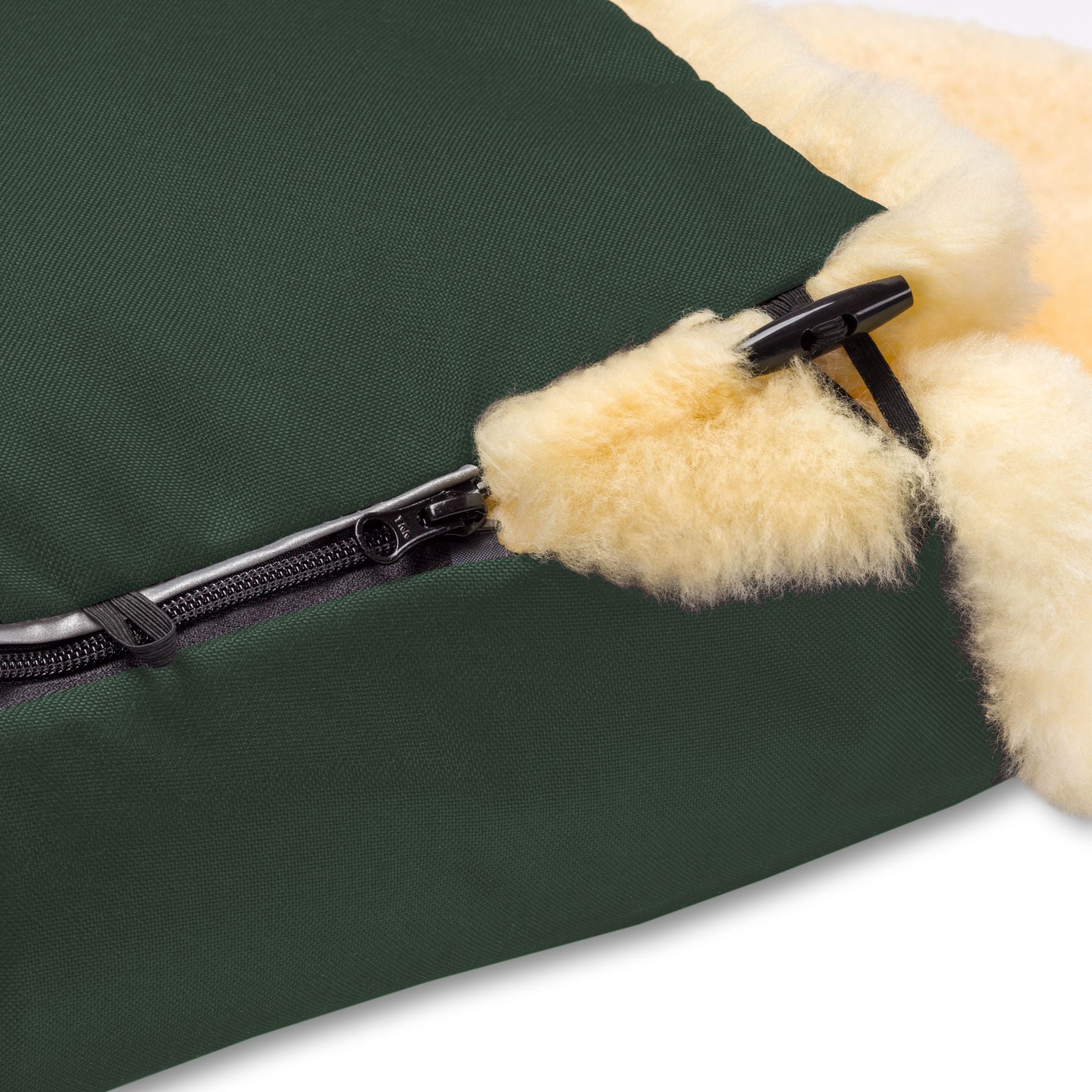 Hofbrucker Lammfellfussack Esikmo Tannengruen