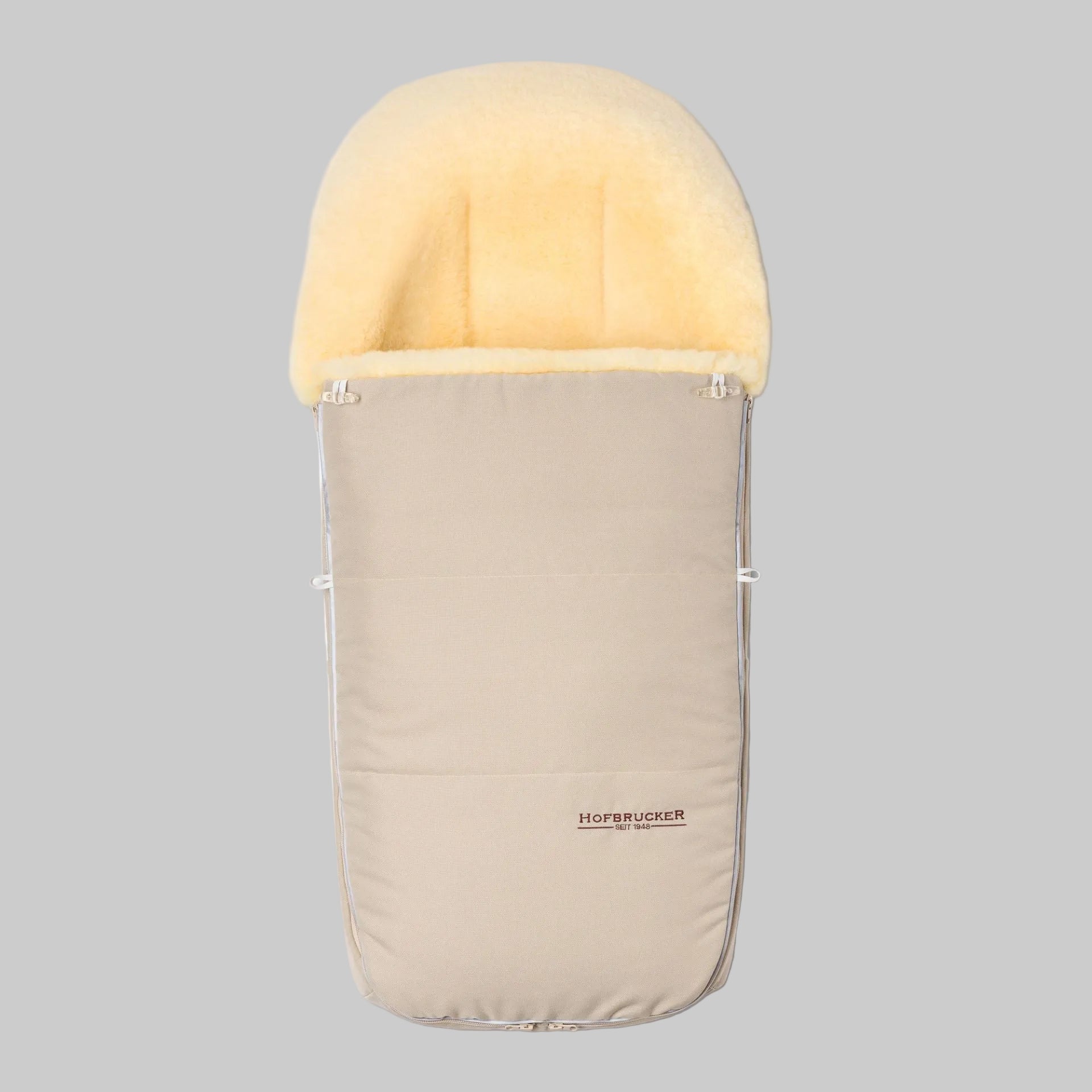 Hofbrucker Fusssack Lammfell Polaris Beige