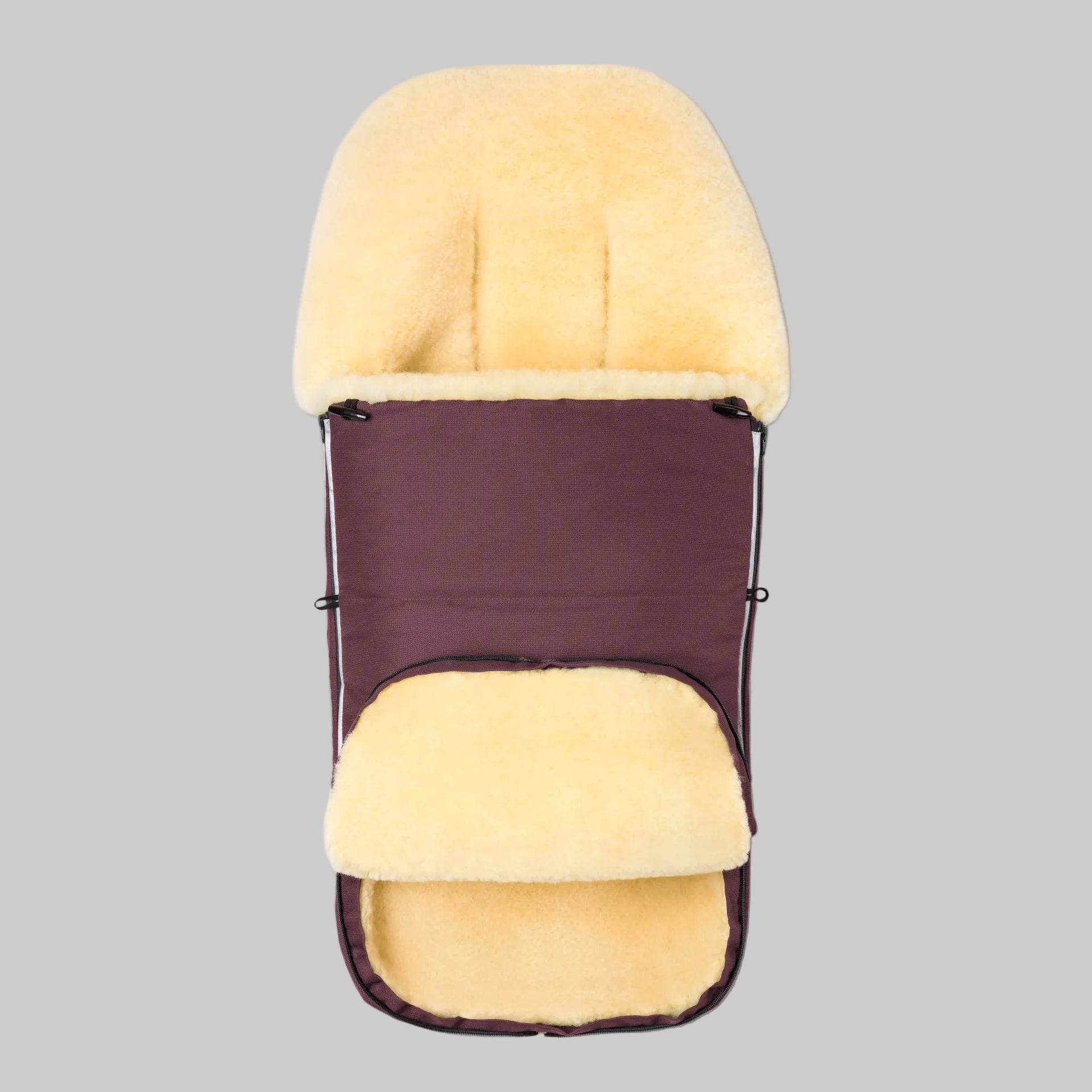 Hofbrucker Fusssack Lammfell Polaris Bordeaux