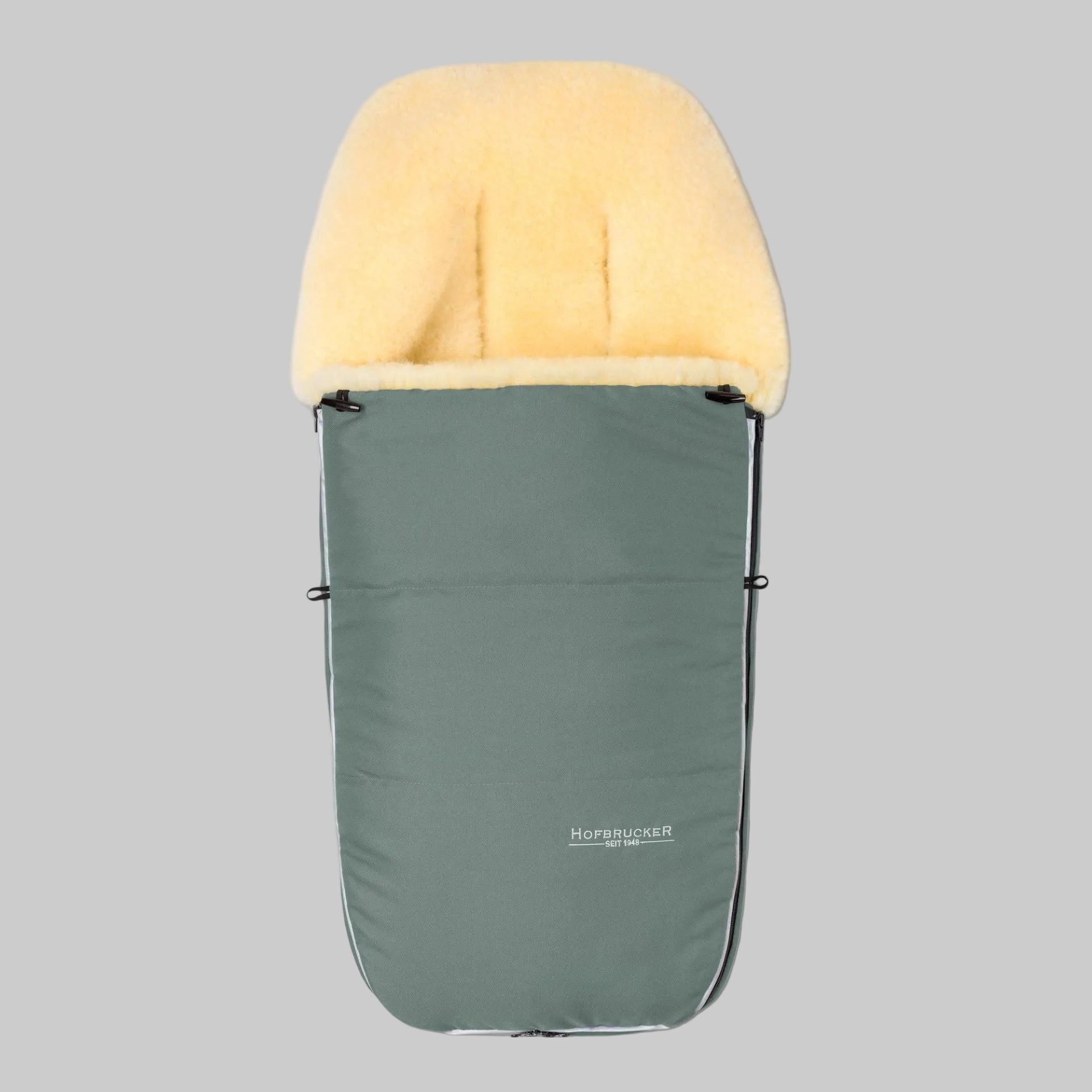 Hofbrucker Fusssack Lammfell Polaris Lindgruen