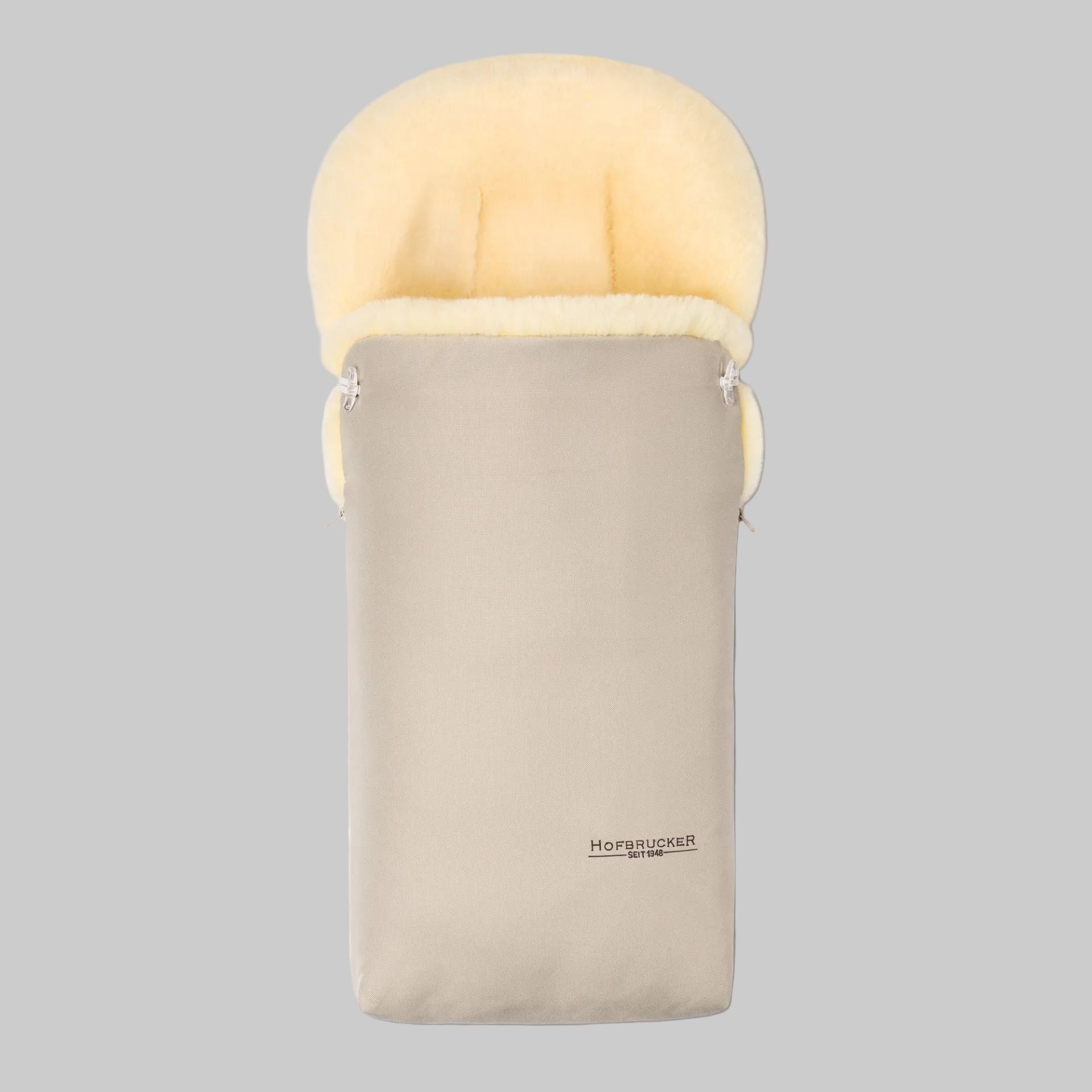 Hofbrucker Lammfell Fußsack beige