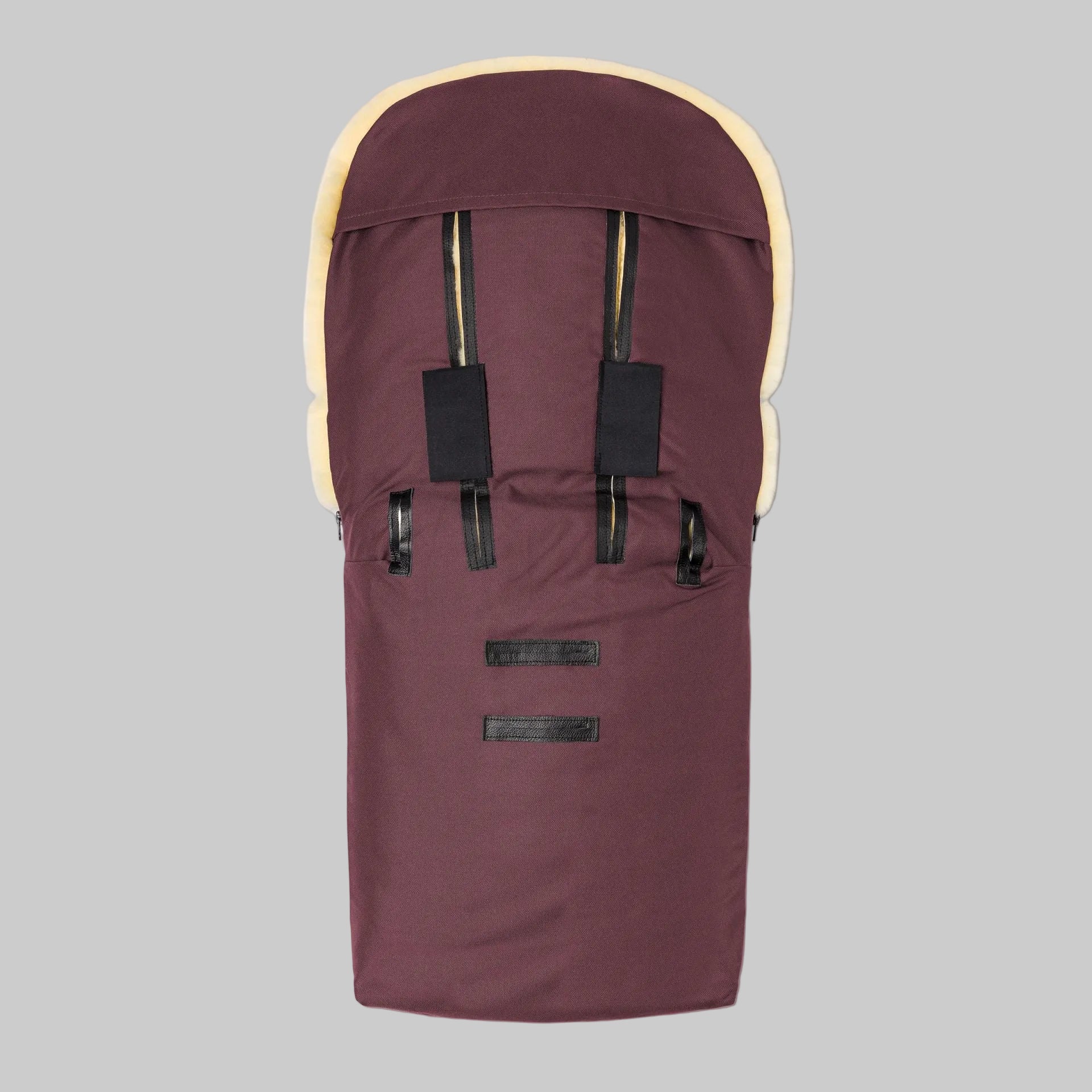 Hofbrucker Lammfell Fußsack Bordeaux