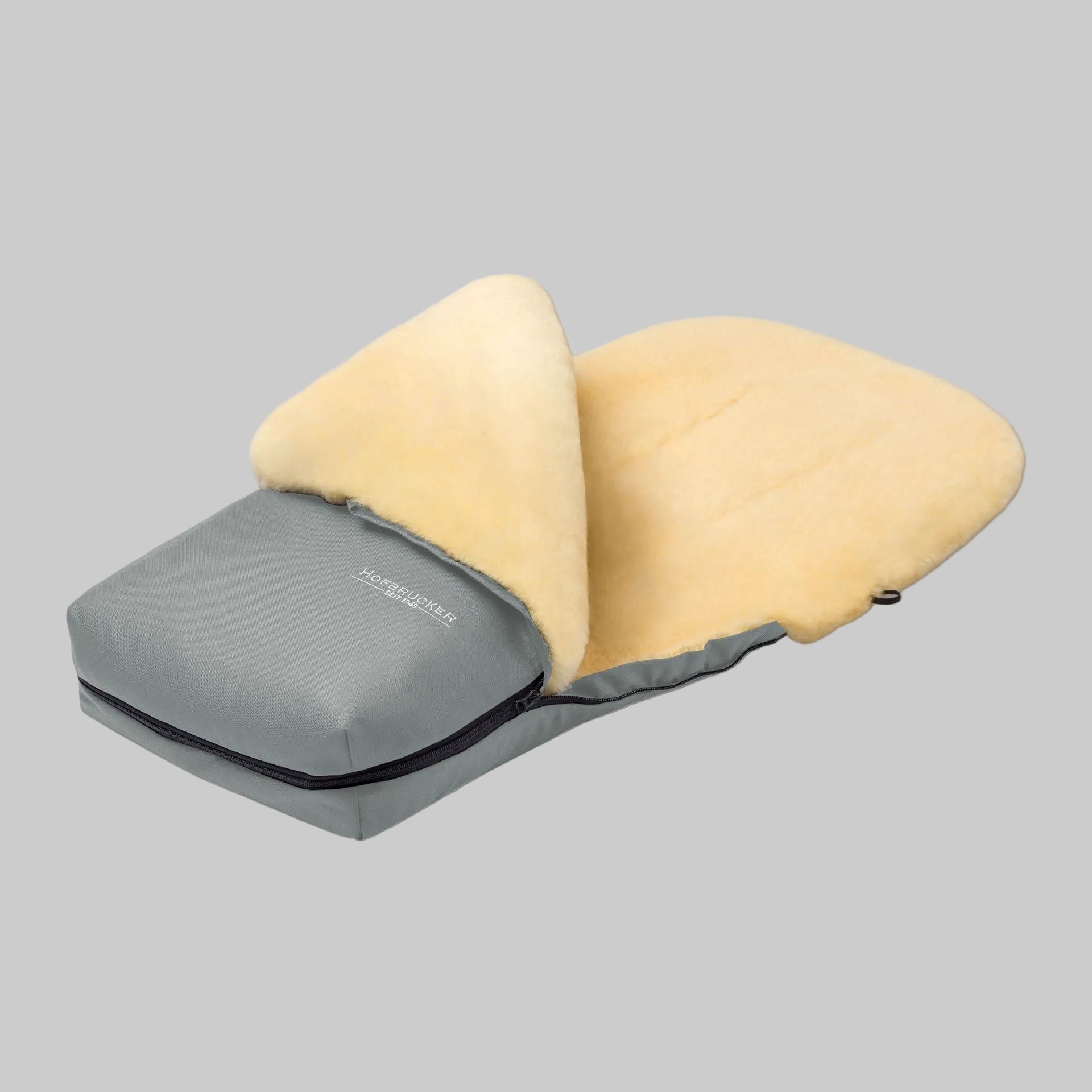 Hofbrucker Lammfell Fußsack Silber