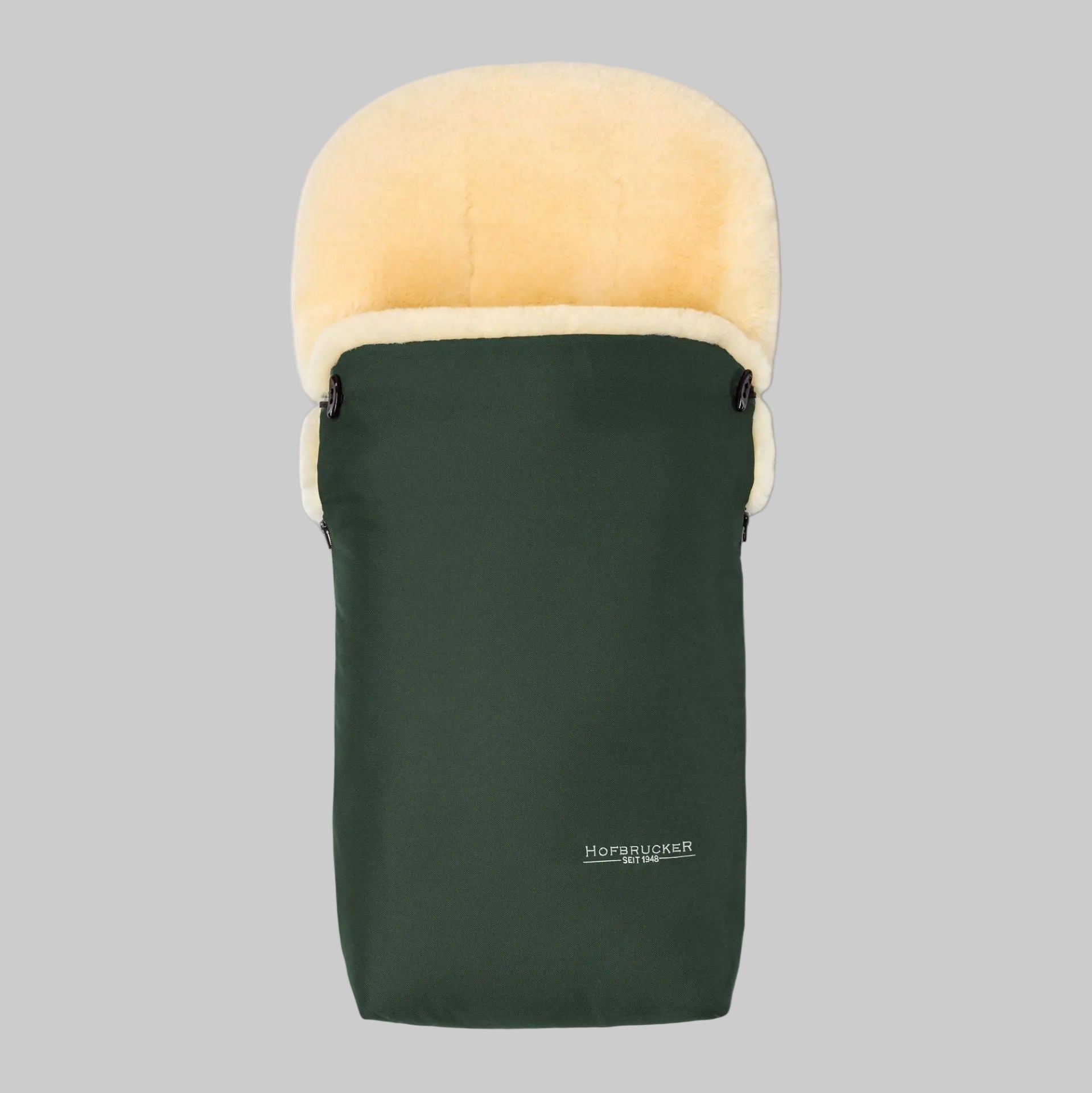 Hofbrucker Lammfell Fußsack Tannengrün