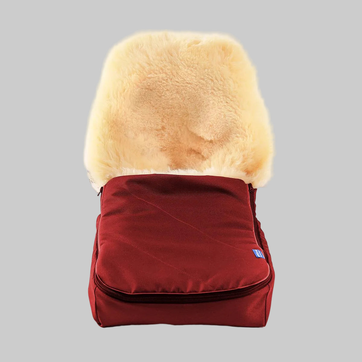 Hofbrucker Lamfell Fusssack für Autoschale Rot