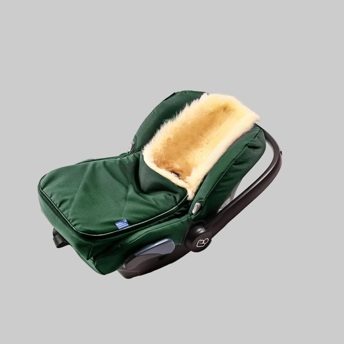 Hofbrucker Lammfell Fusssack Autoschale  Tannengruen