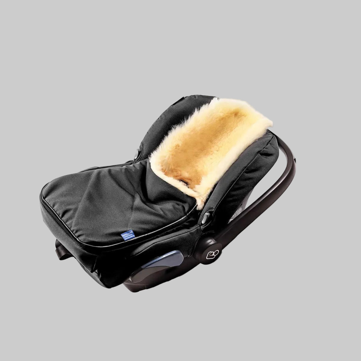 Hofbrucker Lammfell Fusssack Autoschale schwarz